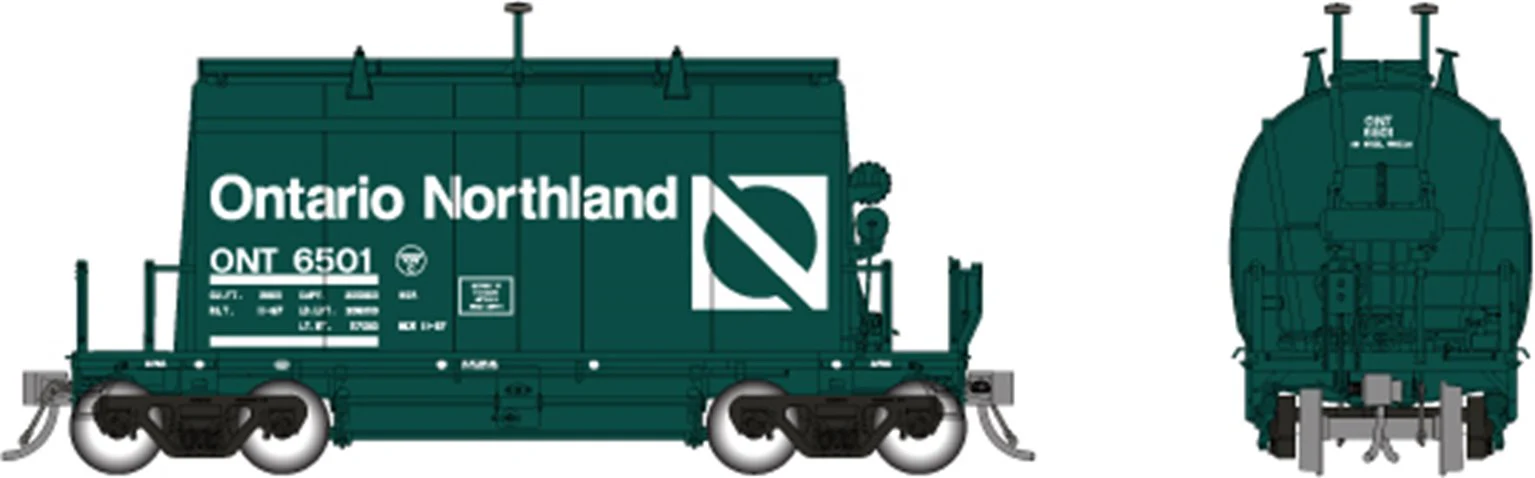 143007 HO Short Barrel Ore Hopper: ONR Progressive Green – 6-Pack #2