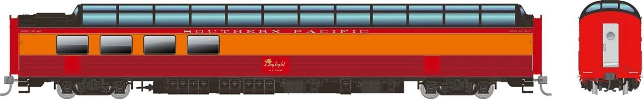175001 HO SP Dome-Lounge w/Fluted Sides: SP - Daylight: #3604 (‘Overland’ Style) - Image 2