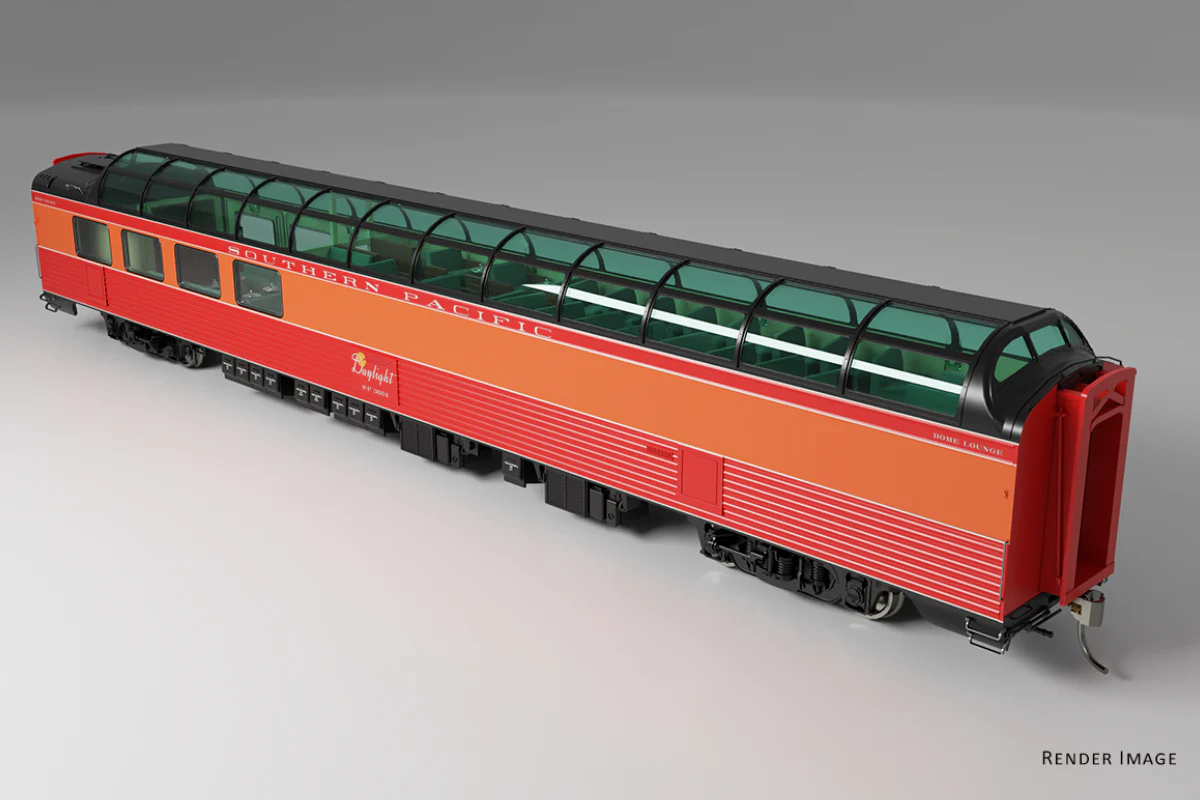 175001 HO SP Dome-Lounge w/Fluted Sides: SP - Daylight: #3604 (‘Overland’ Style) - Image 3