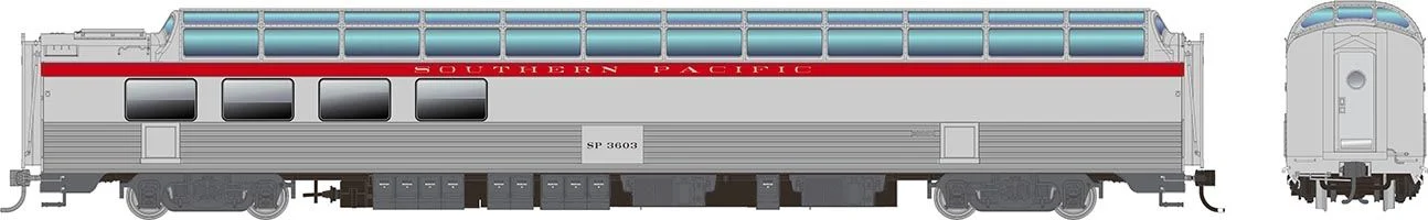 175006 HO SP Dome-Lounge w/Fluted Sides: SP - General Service: #3603