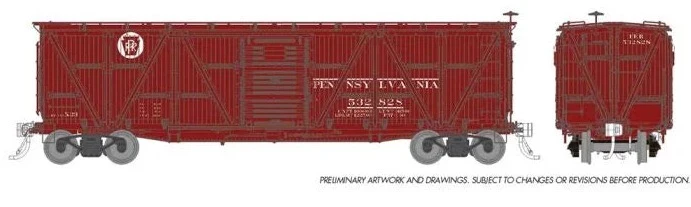 177006A HO PRR X23 Boxcar: PRR - Circle Keystone: Single Car #2