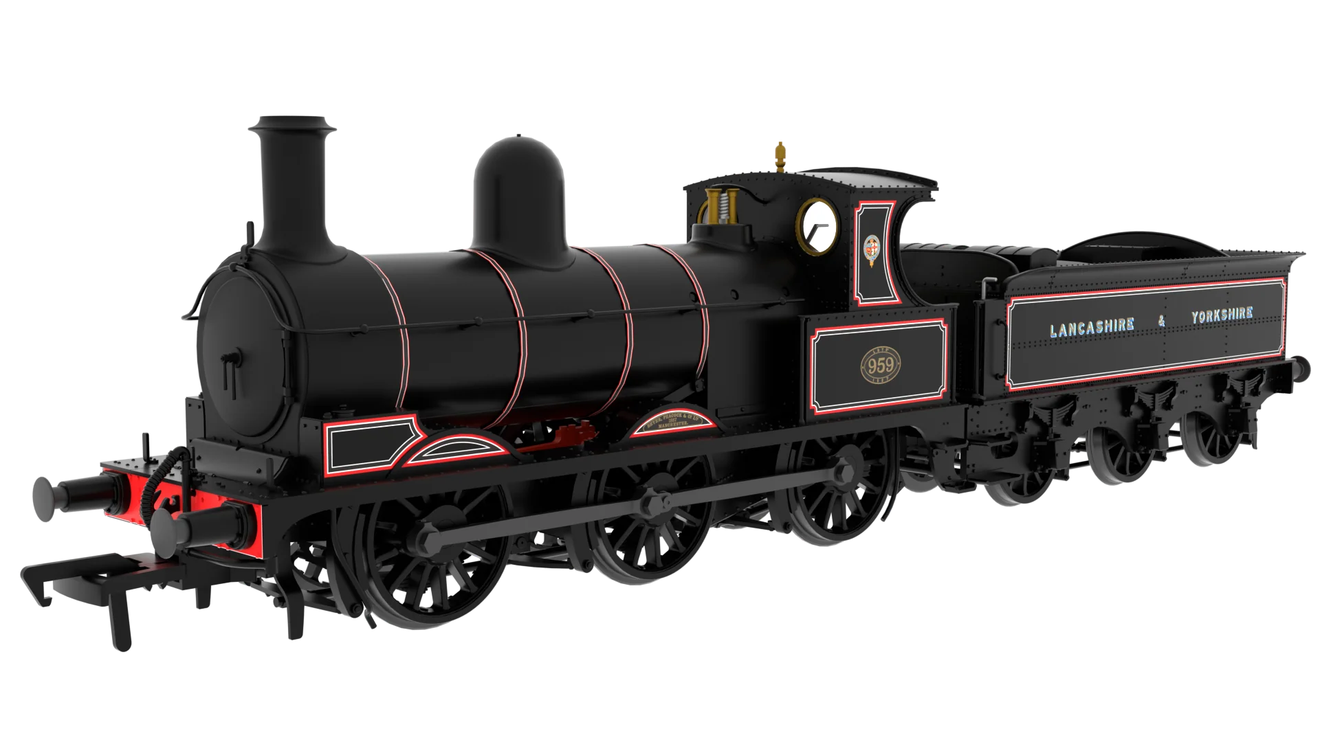 817504 Class 25 'Ironclad' 0-6-0 No.959 Lancashire & Yorkshire Lined Passenger Livery (post-1913) Steam Locomotive - DCC Sound