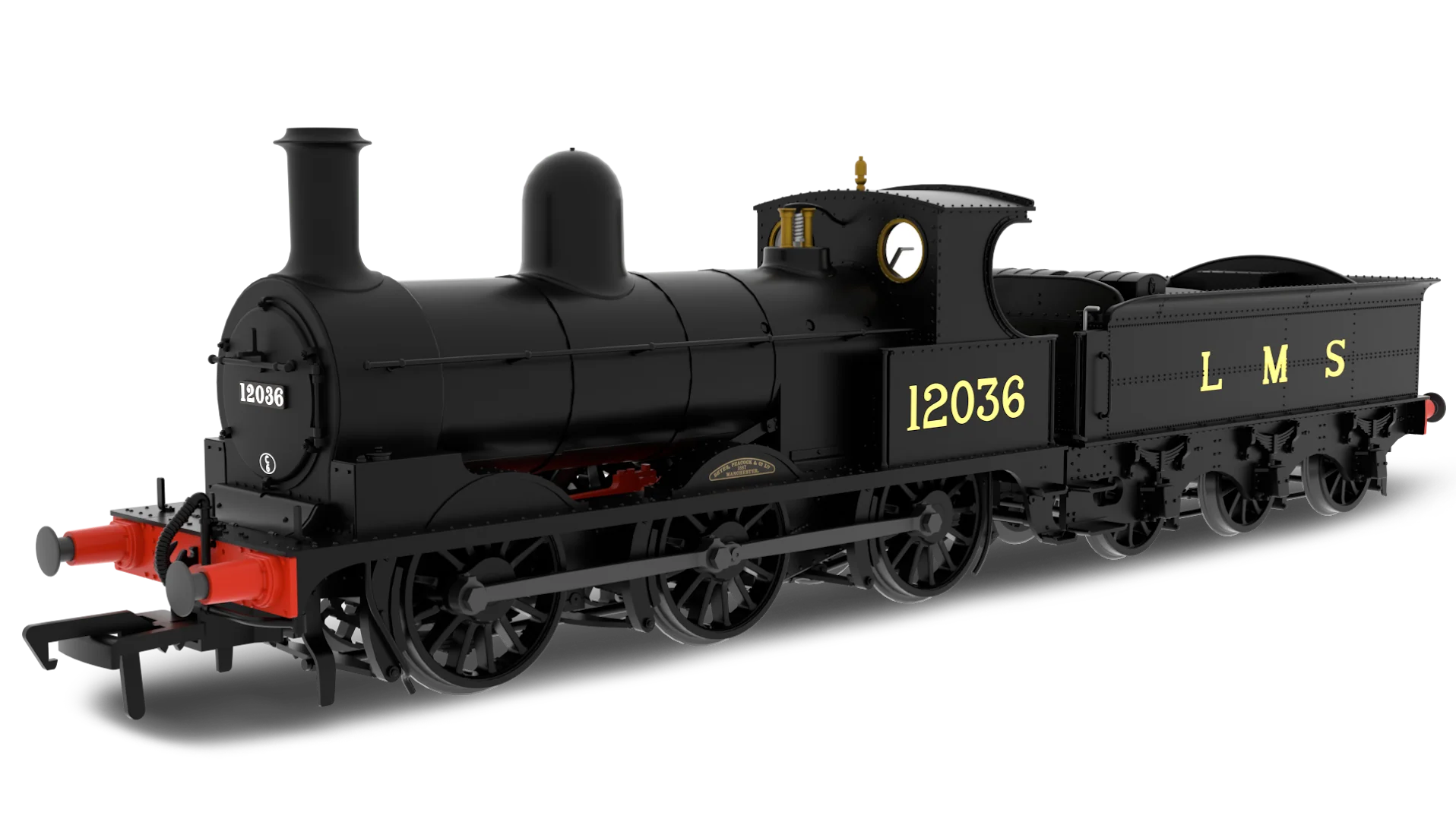 817507 Class 25 'Ironclad' 0-6-0 No.12036 Lancashire & Yorkshire LMS Livery (Cabside Number) Steam Locomotive - DCC Sound