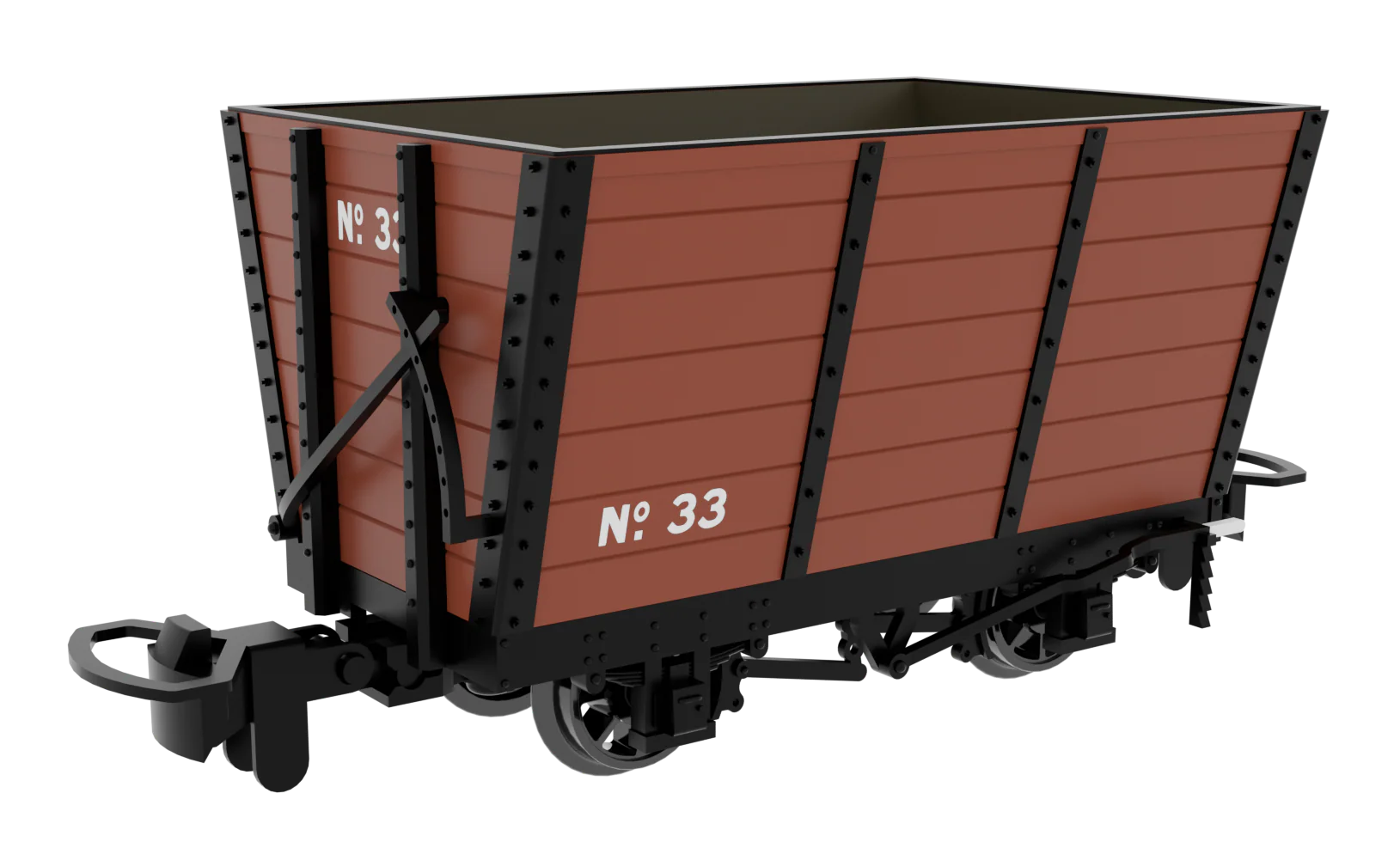833007 Wooden Hopper - Light Brown No. 33
