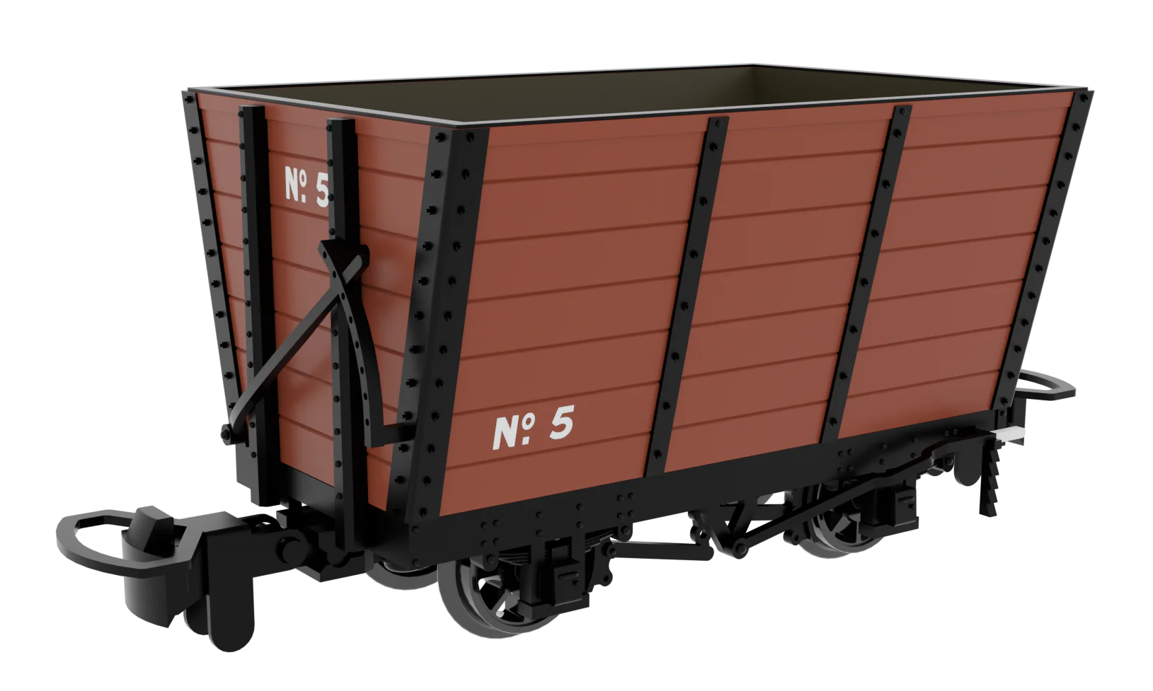 833008 Wooden Hopper - Light Brown No. 5