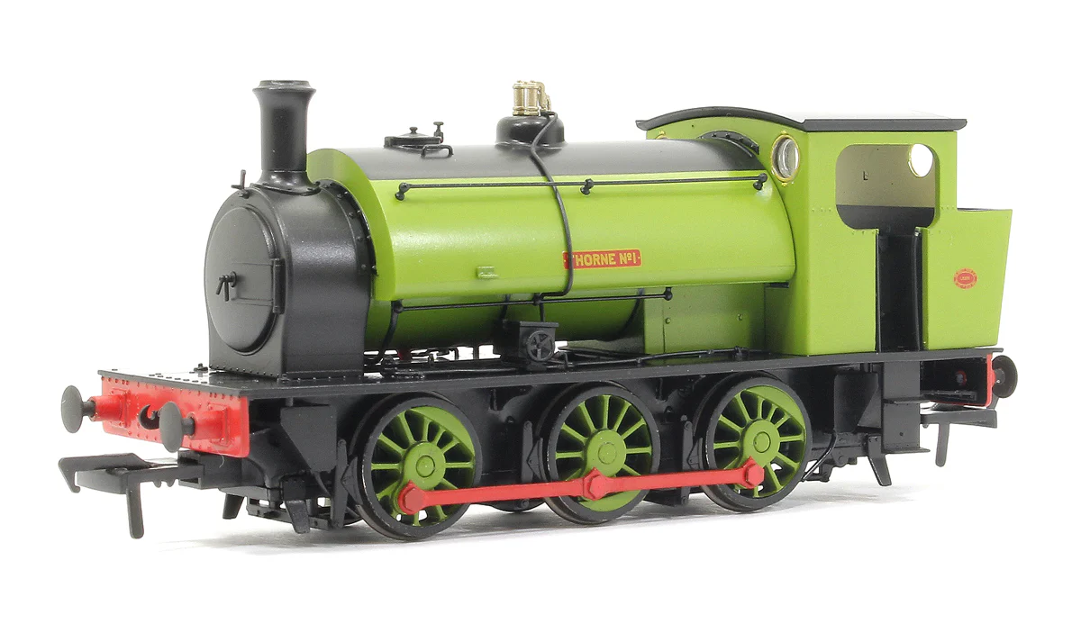 903007 16" Hunslet "Thorne No.1" Plain Green - Steam Tank Locomotive