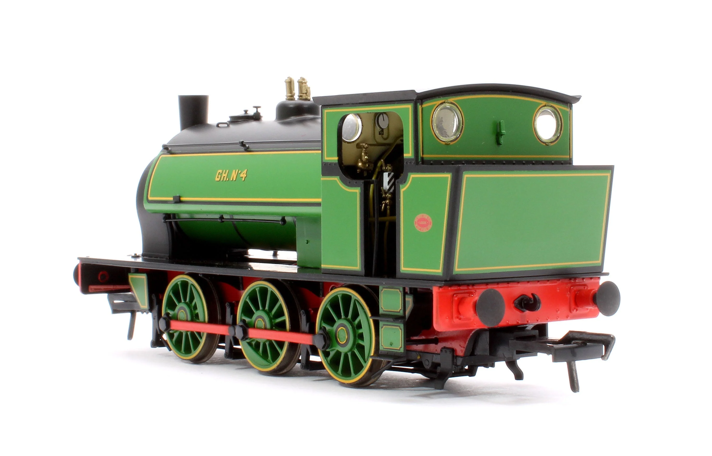 903015 Pre-Owned 16” Hunslet No. 4, Glasshoughton Colliery Lined Green, Stovepipe Chimney, No. 3855 - Image 2