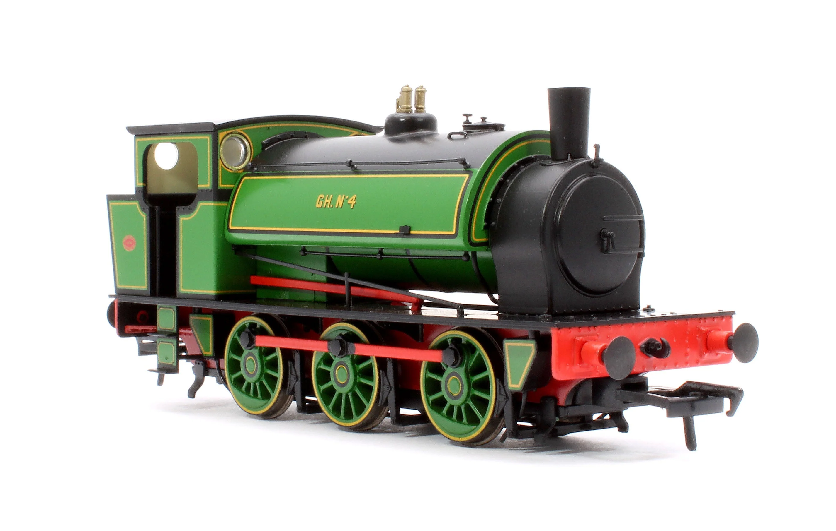 903015 Pre-Owned 16” Hunslet No. 4, Glasshoughton Colliery Lined Green, Stovepipe Chimney, No. 3855 - Image 4