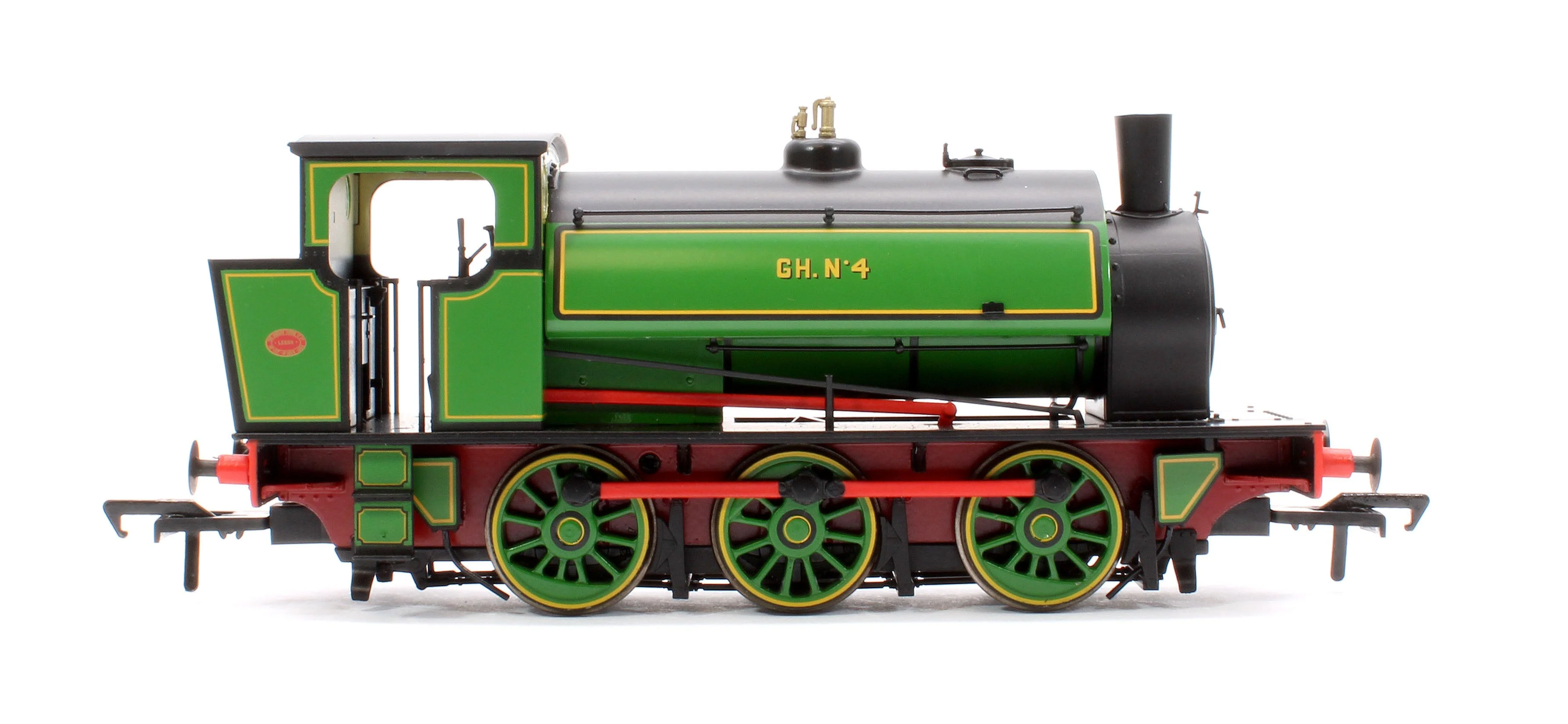 903015 Pre-Owned 16” Hunslet No. 4, Glasshoughton Colliery Lined Green, Stovepipe Chimney, No. 3855 - Image 6