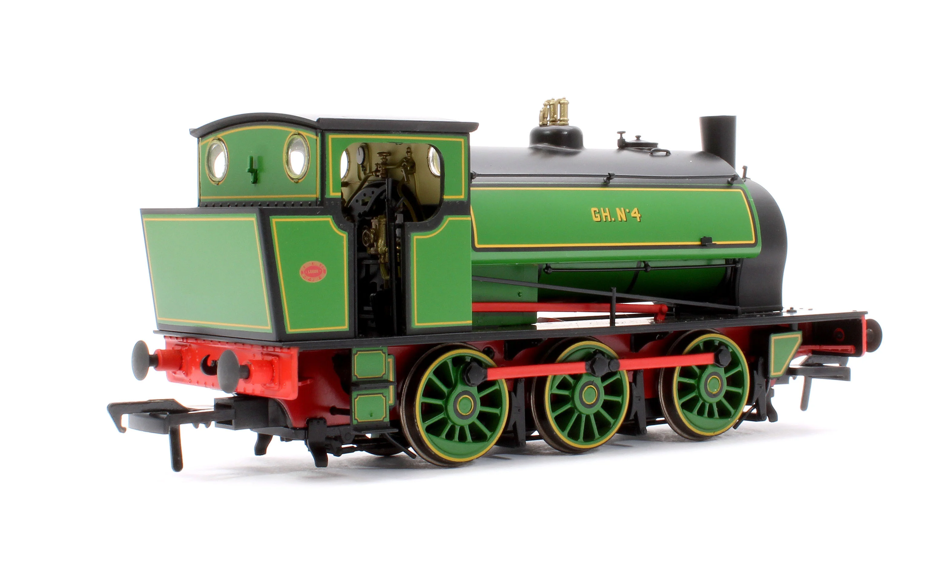 903015SR 16” Hunslet No. 4, Glasshoughton Colliery Lined Green, Stovepipe Chimney, No. 3855 (DCC Ready) - Image 3