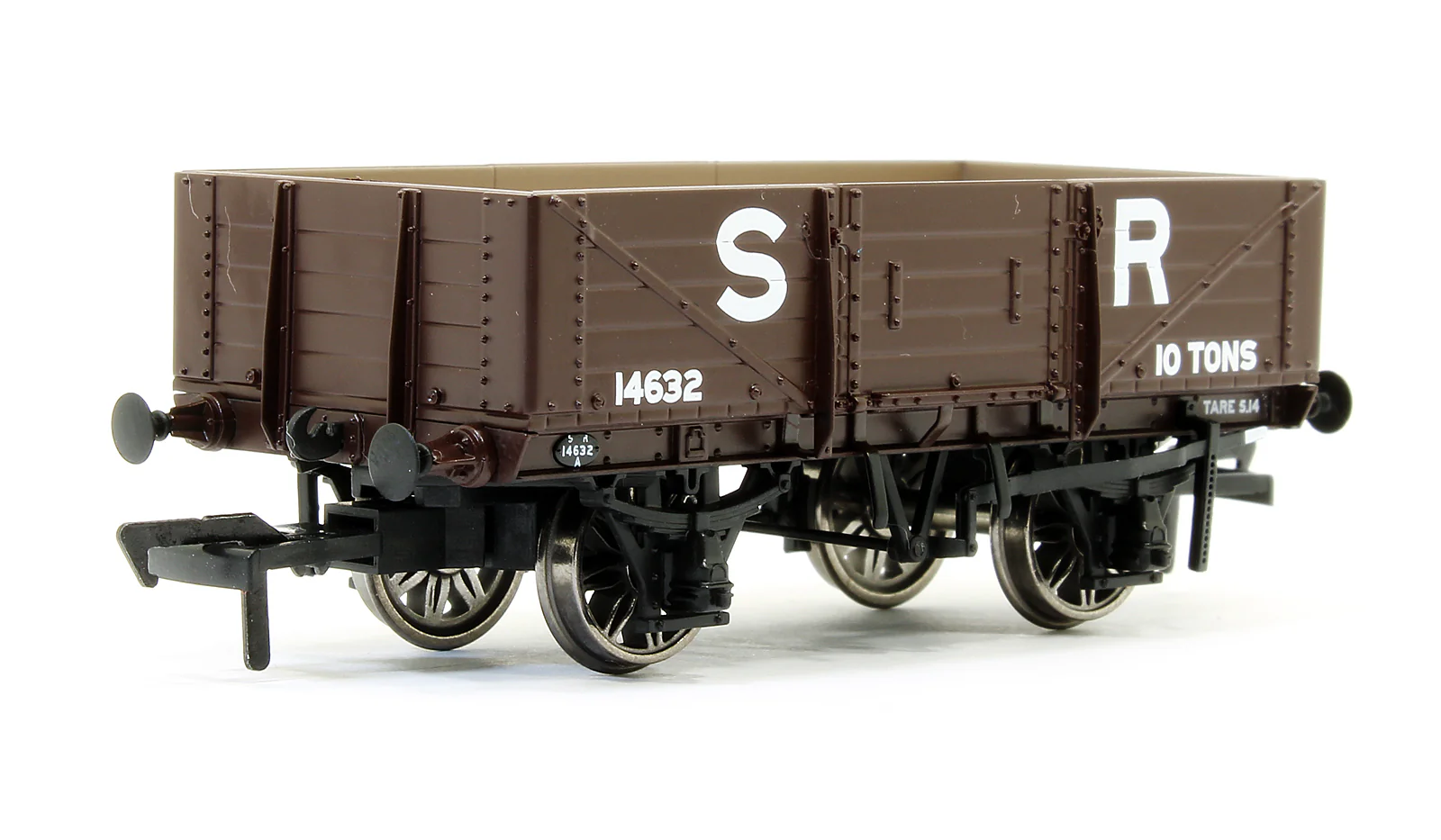 906004 SECR 1347 5 Plank Open Wagon - SR Brown (pre-1936) #14632