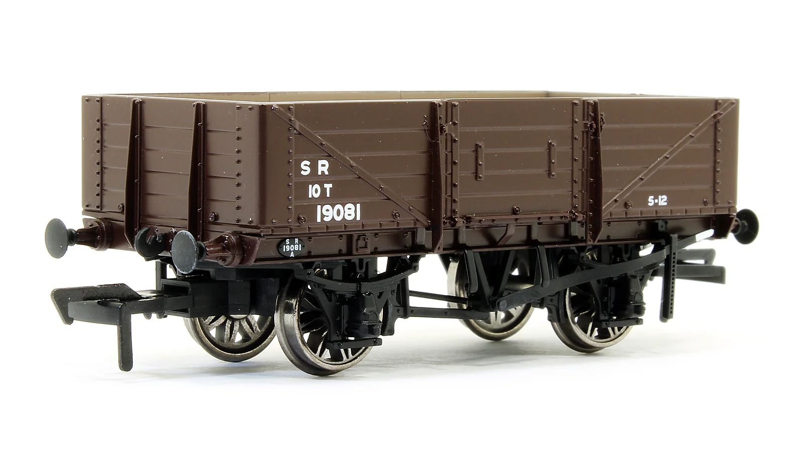 906006 SECR 1347 5 Plank Open Wagon - SR Brown (post-1936) #19081 - Image 2