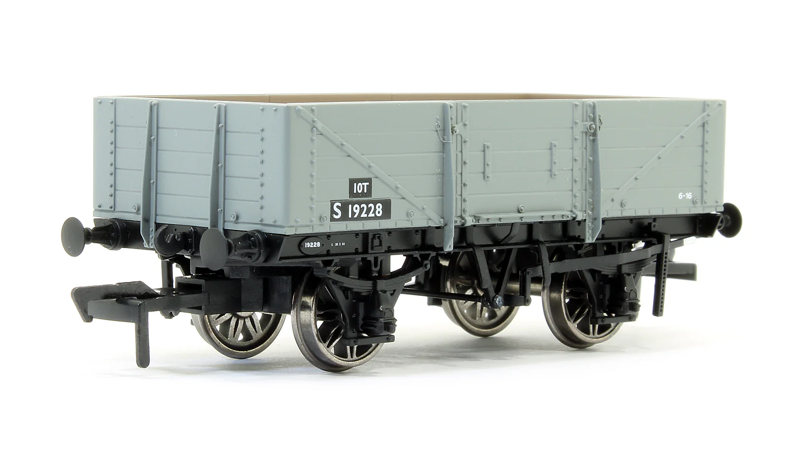 906009 SECR 1347 5 Plank Open Wagon - BR Grey #S19228