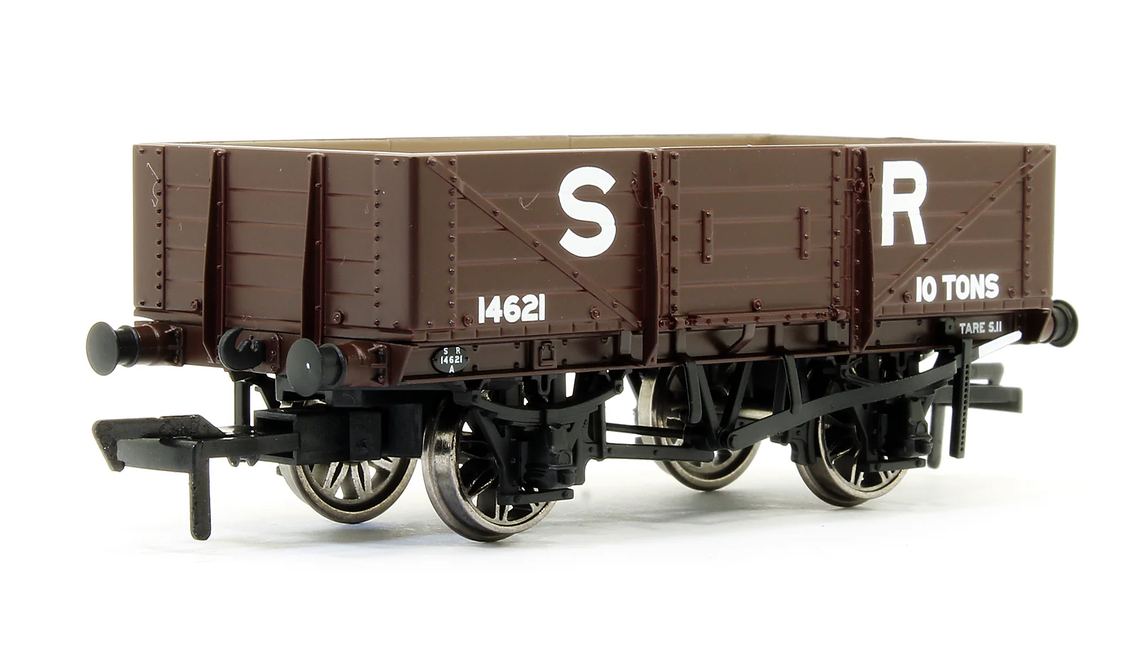 906013 SECR 1349 5 Plank Open Wagon - SR Brown (pre-1936) #14621 - Image 2