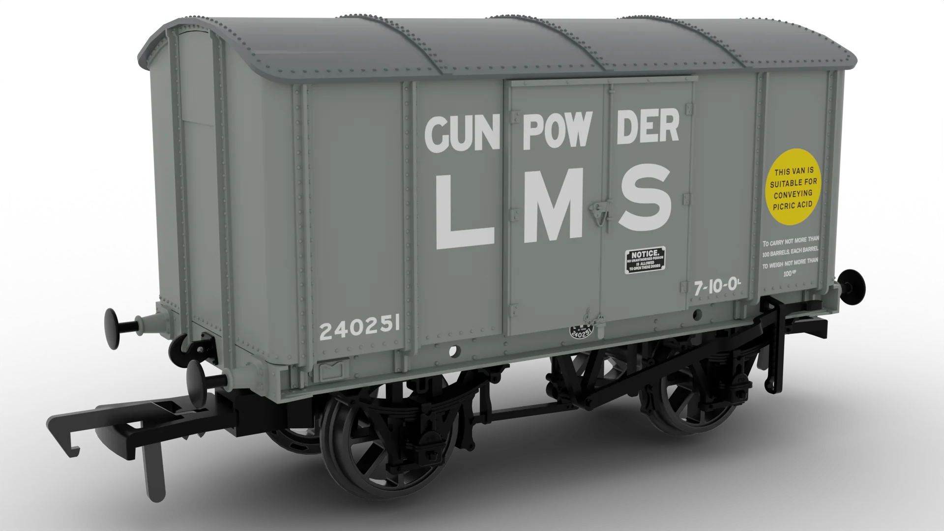 908042 Dia. V6 'Not Quite Mink' LMS Grey No.240251