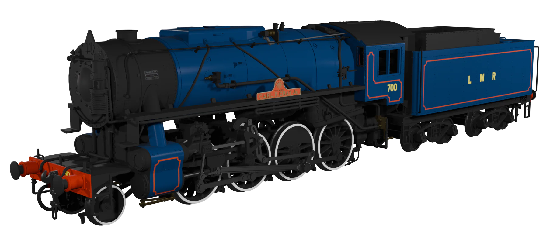 926505 USATC S160 2-8-0 Major General Carl R Gray Jr LMR Blue No.700 Steam Locomotive - DCC Sound - Image 2