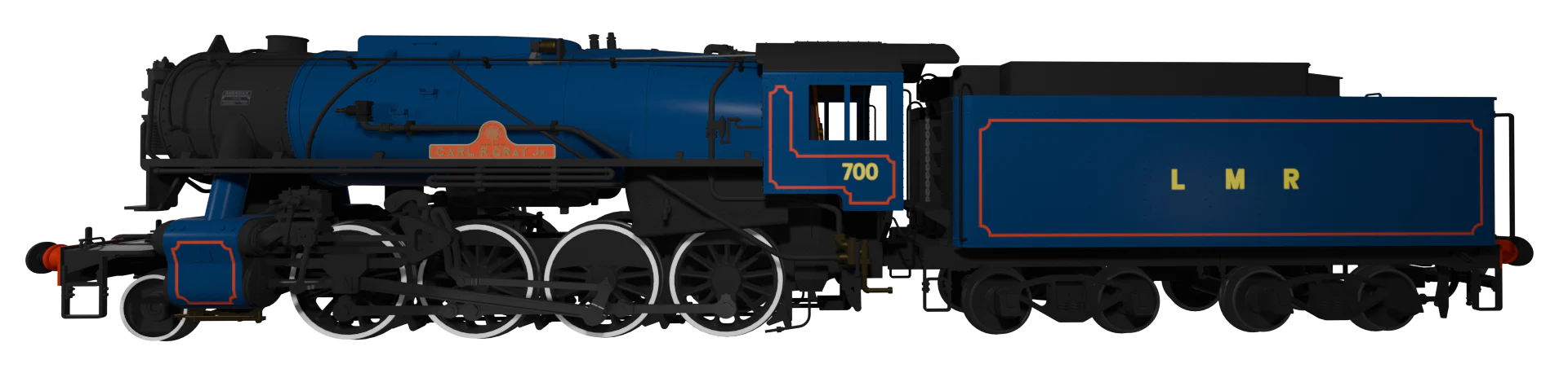 926505 USATC S160 2-8-0 Major General Carl R Gray Jr LMR Blue No.700 Steam Locomotive - DCC Sound - Image 4