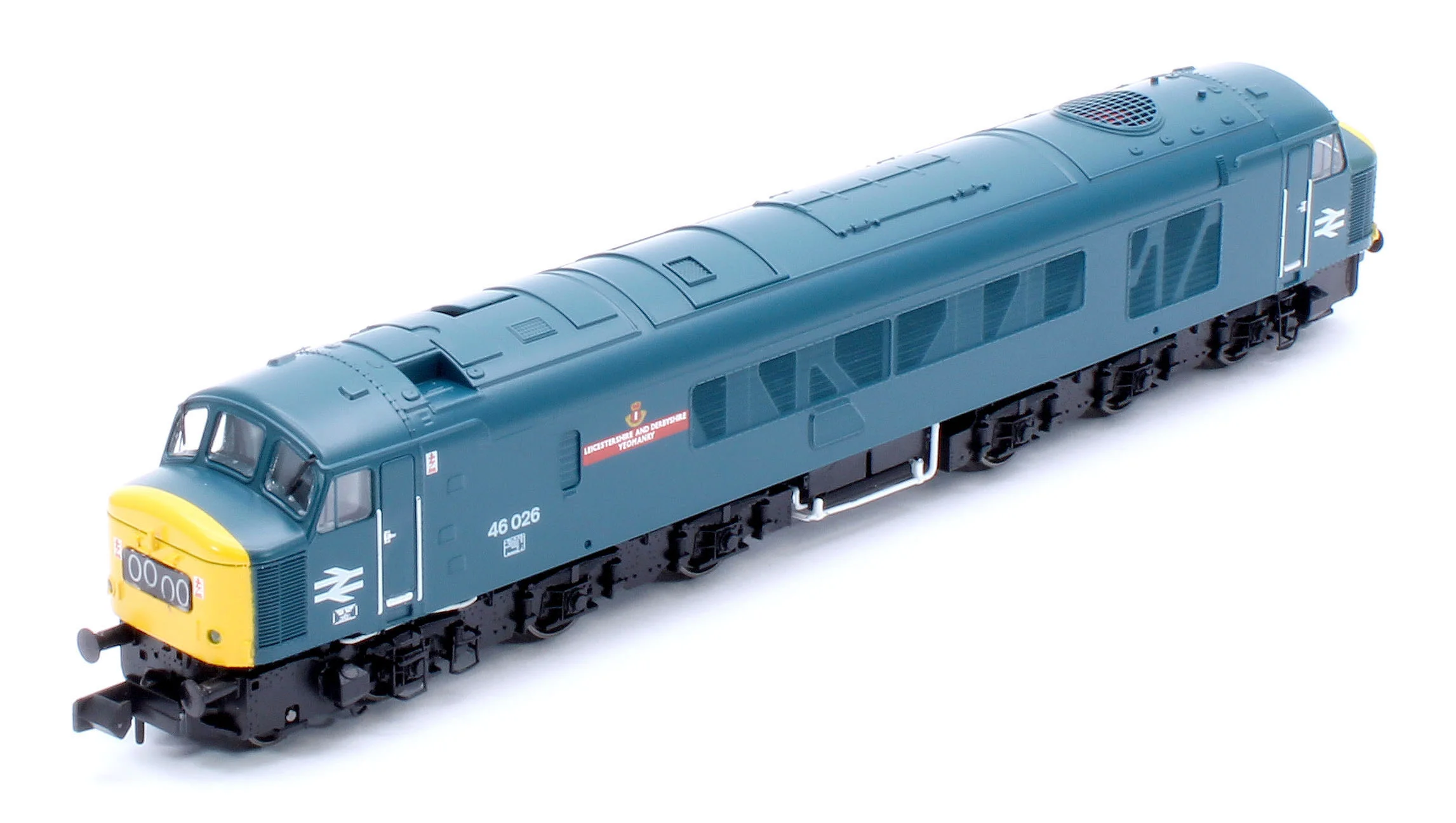 948204 Class 46 46026 "Leicestershire and Derbyshire Yeomanry" BR Blue With Headcode Blinds Diesel Locomotive - Image 10