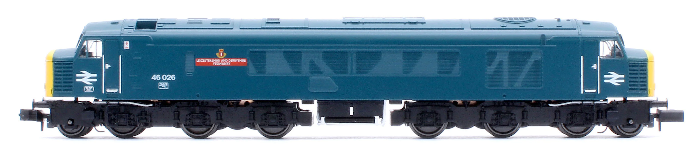 948204 Class 46 46026 "Leicestershire and Derbyshire Yeomanry" BR Blue With Headcode Blinds Diesel Locomotive - Image 2
