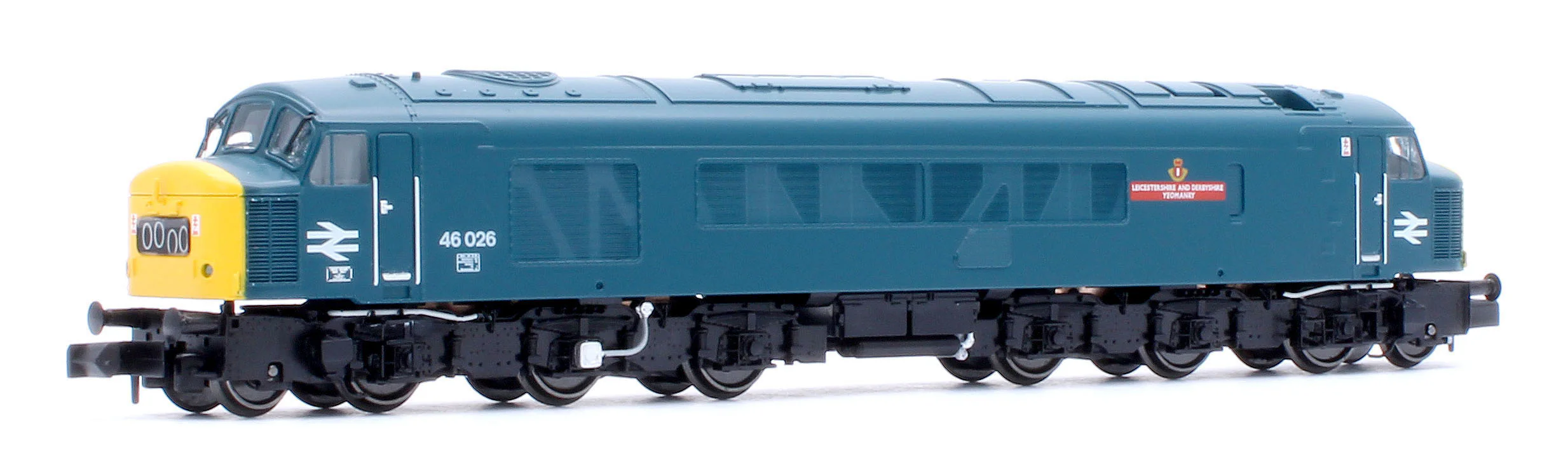 948204 Class 46 46026 "Leicestershire and Derbyshire Yeomanry" BR Blue With Headcode Blinds Diesel Locomotive - Image 4