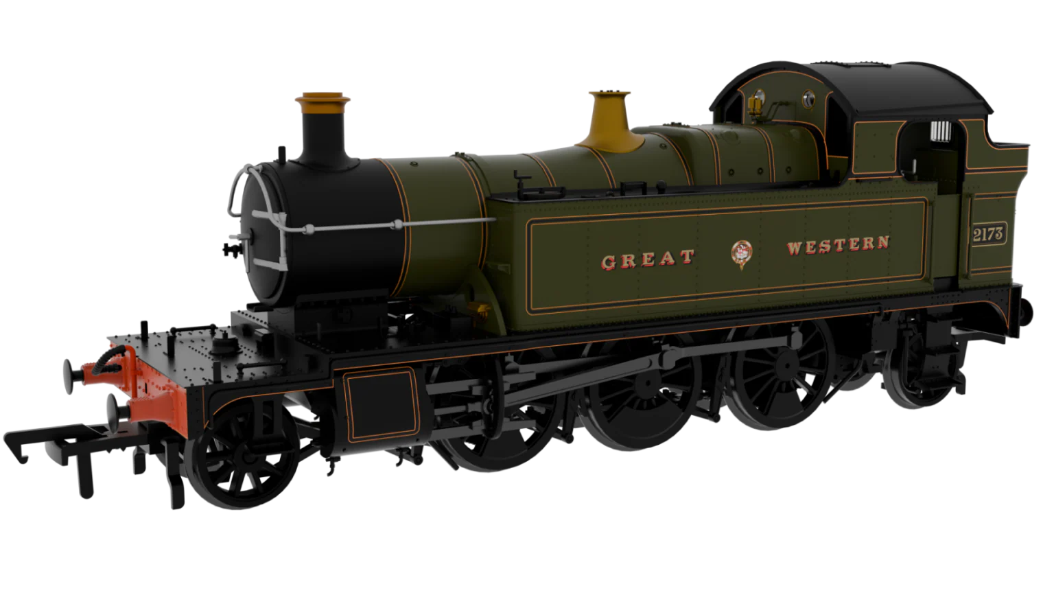 951602 GWR 45xx No.2173 Great Western Lined Green with Garter Crest (pre-WW1) Steam Locomotive - DCC Sound