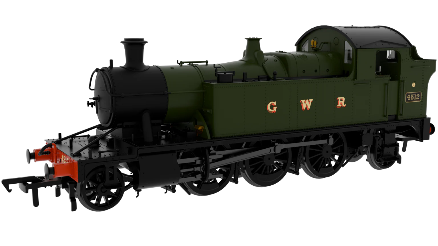 951105 GWR 45xx No.4512 G W R Wartime Green Steam Locomotive