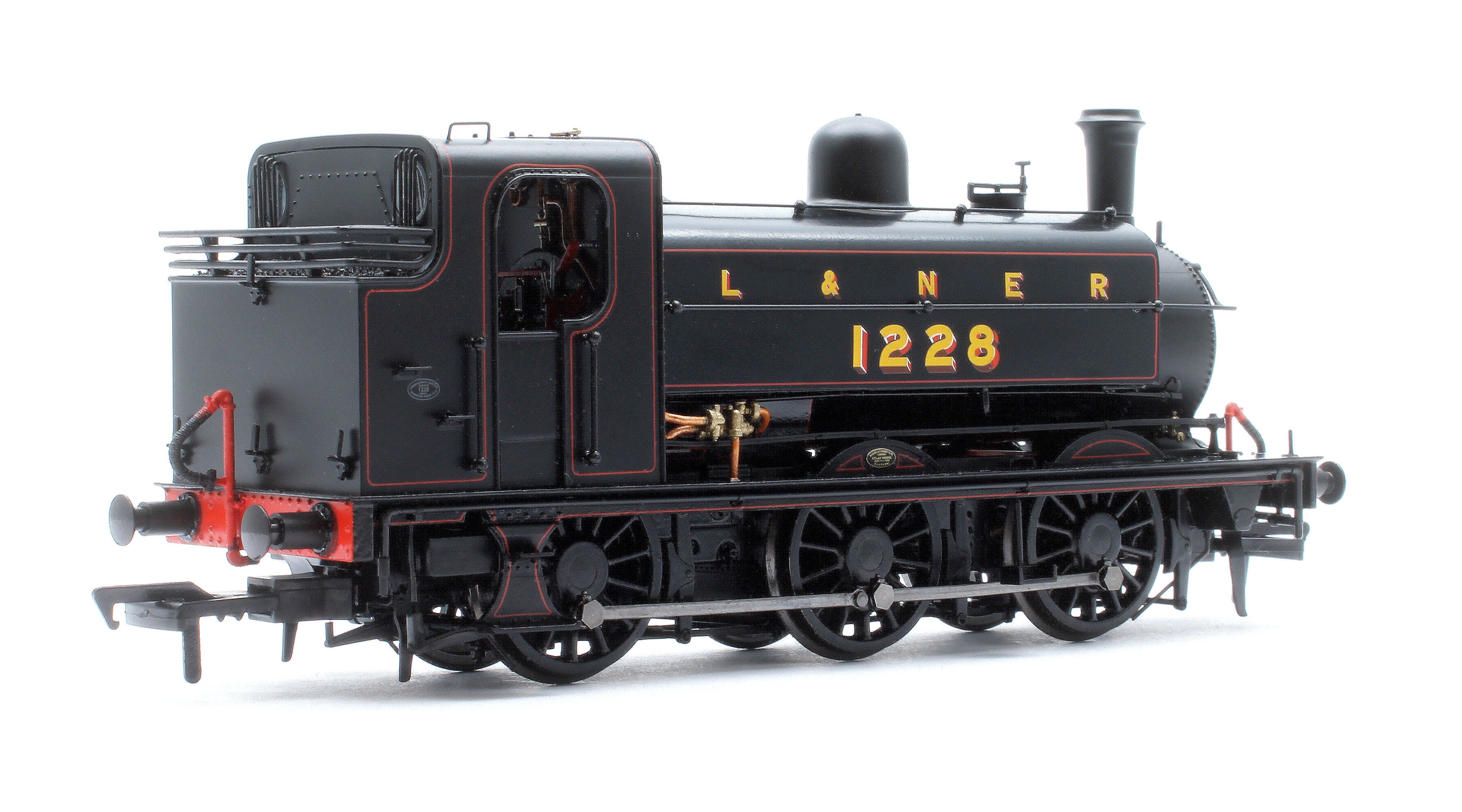 958003 LNER J52/2 No.1228 L&NER Black with Red Lining Steam Tank Locomotive - Image 3