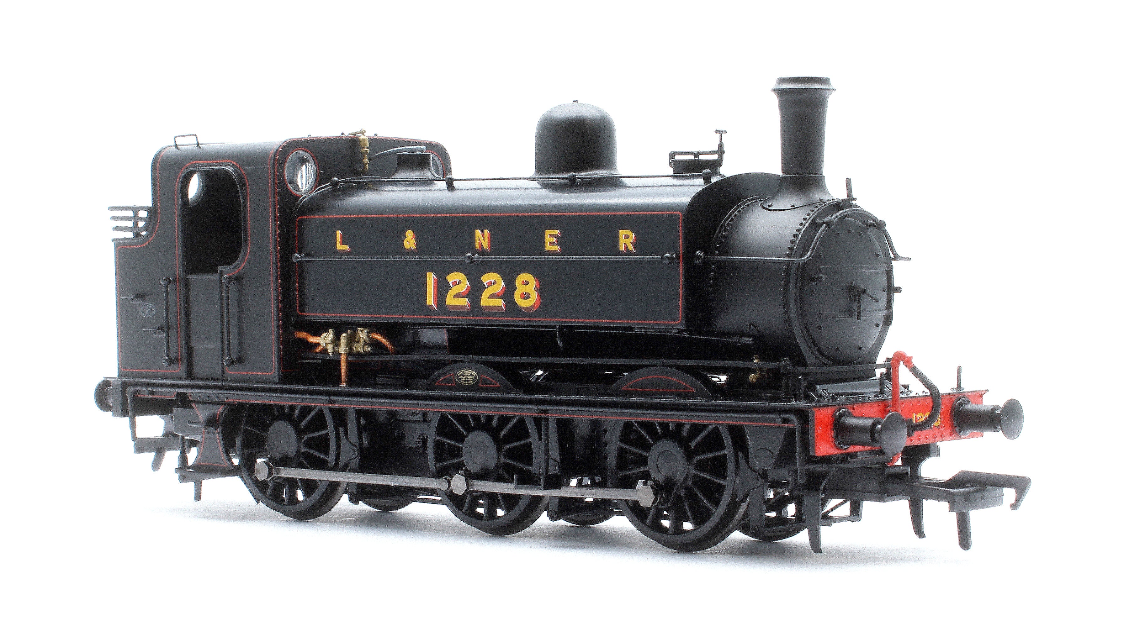 958003 LNER J52/2 No.1228 L&NER Black with Red Lining Steam Tank Locomotive - Image 4