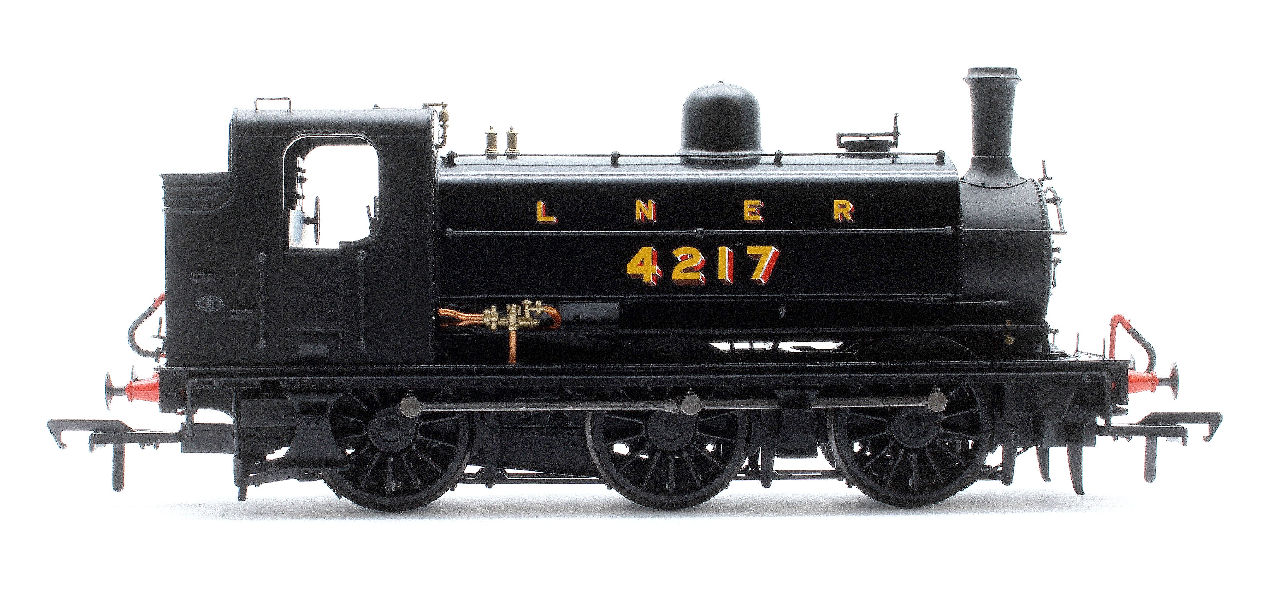 958005 LNER J52/2 No.4217 LNER Plain Black with Shaded Lettering Steam Tank Locomotive - Image 6