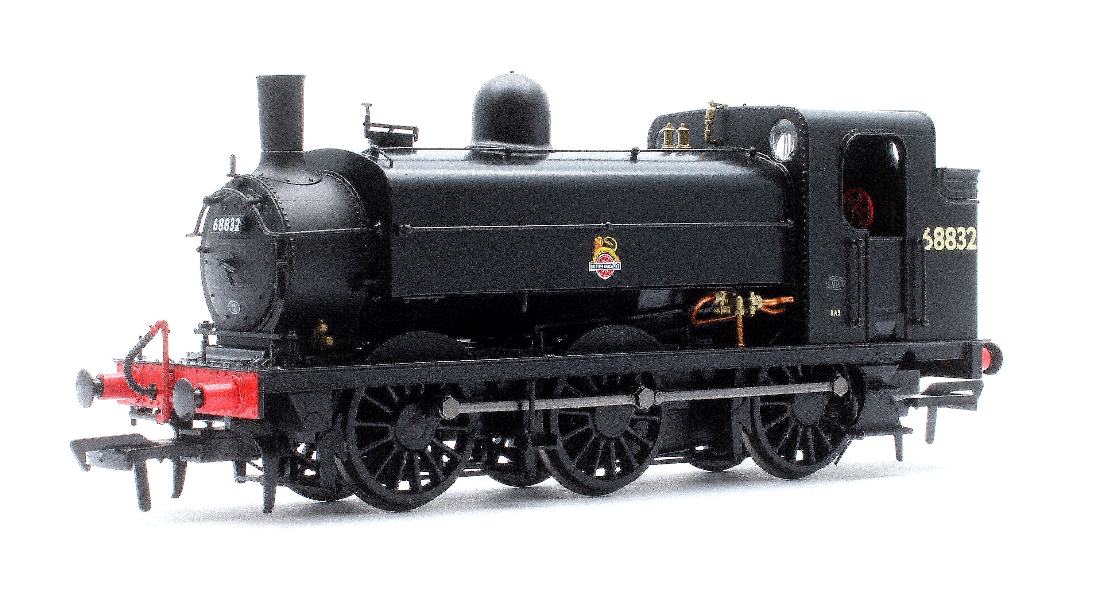 958009 LNER J52/2 No.68832 BR Unlined Black Early Crest Steam Tank Locomotive