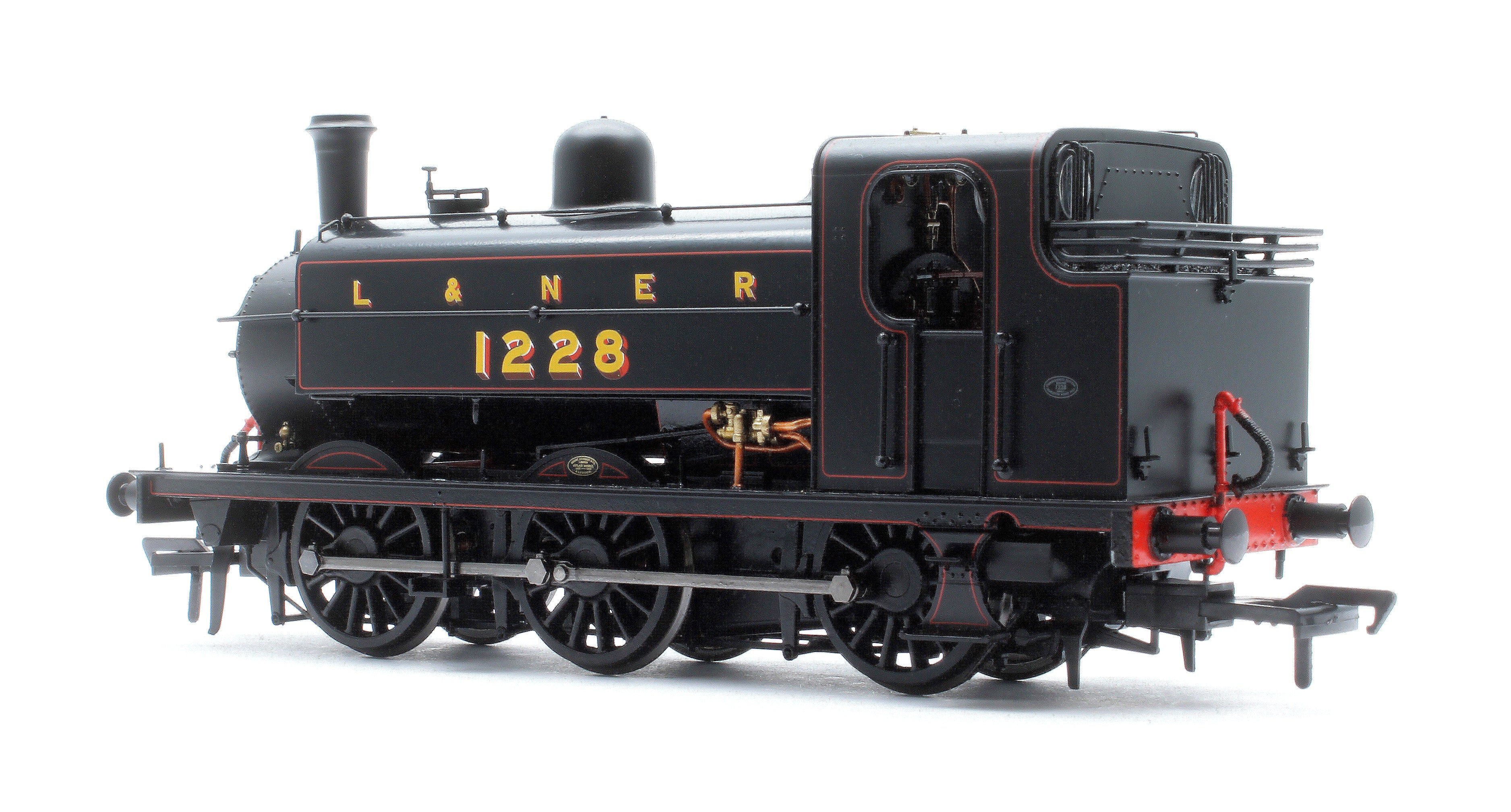 958503 LNER J52/2 No.1228 L&NER Black with Red Lining Steam Tank Locomotive - DCC Sound - Image 2