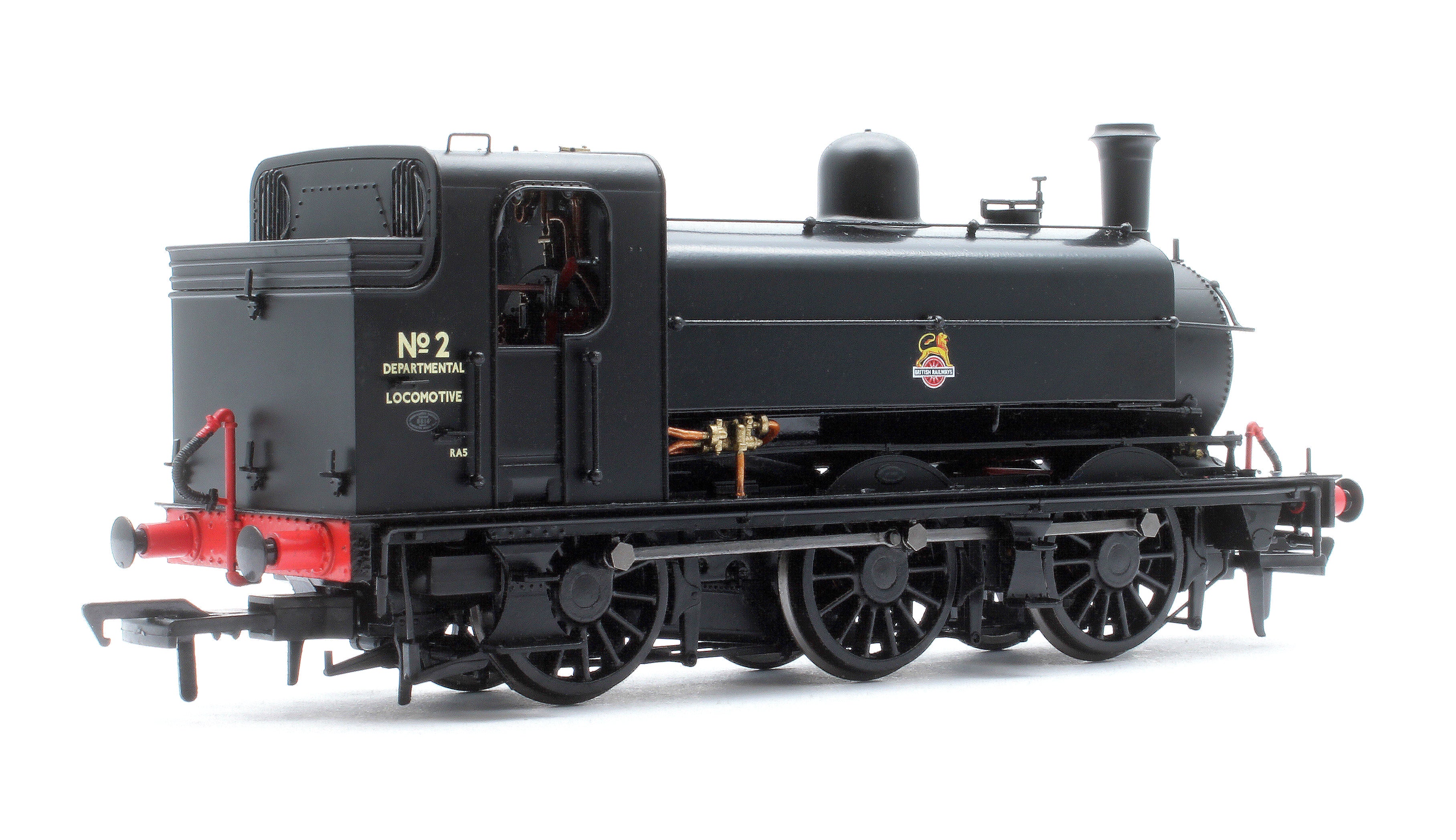 958510 LNER J52/2 No.2 BR Unlined Black Early Crest (Departmental Use) Steam Tank Locomotive - DCC Sound - Image 3