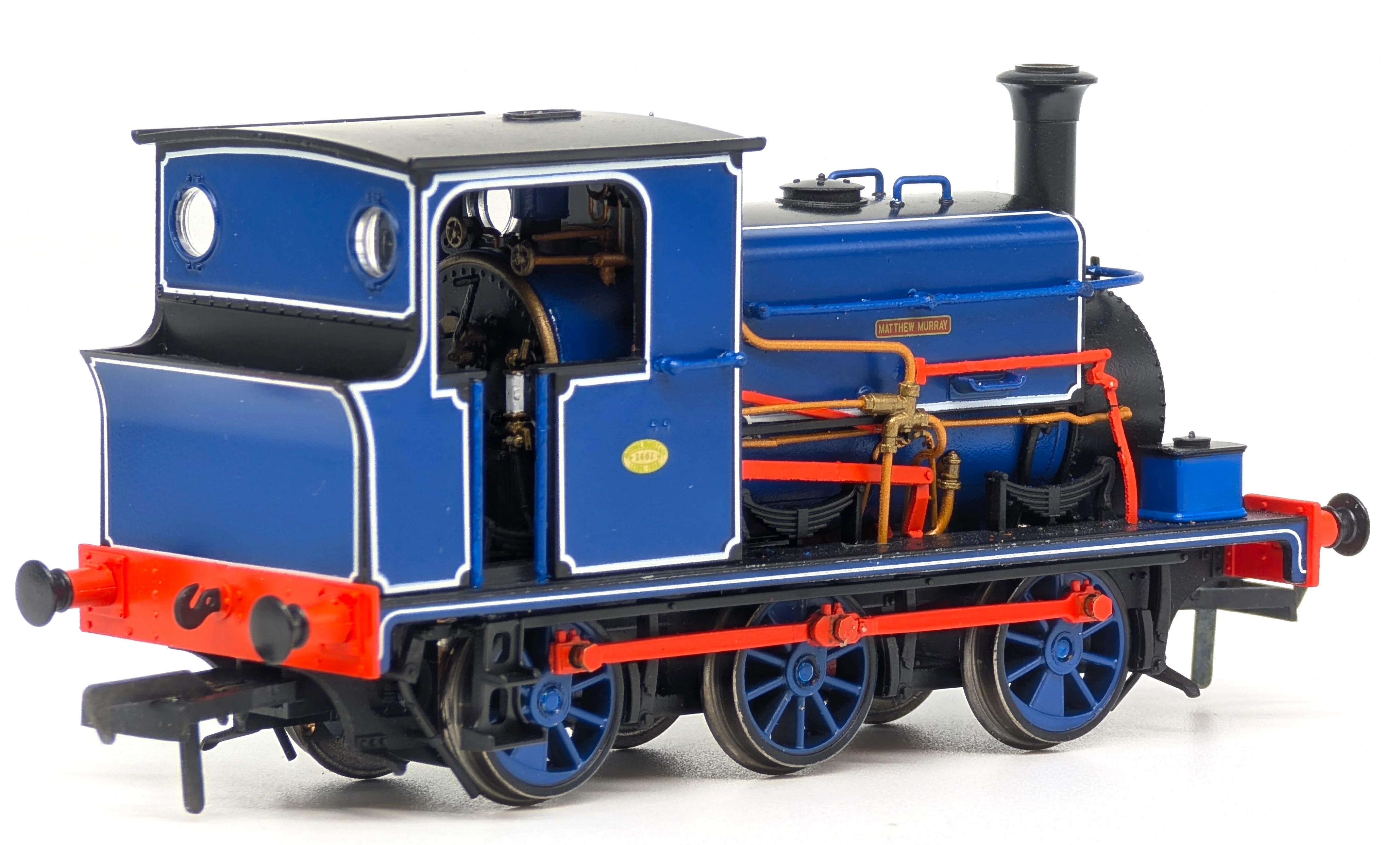 960501 Manning Wardle L Class 'Matthew Murray' in Lined Blue 0-6-0ST Steam Tank Locomotive - DCC Sound - Image 2