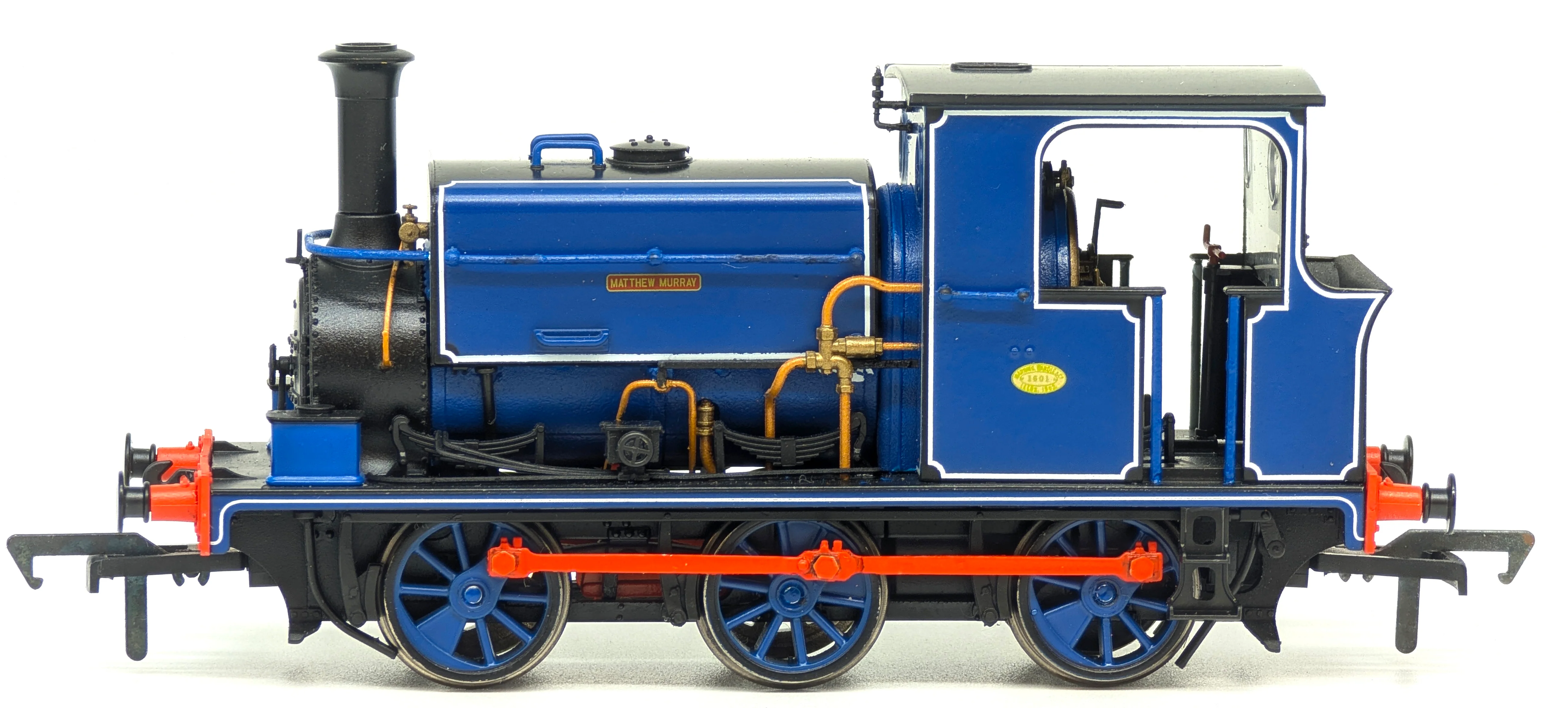960501 Manning Wardle L Class 'Matthew Murray' in Lined Blue 0-6-0ST Steam Tank Locomotive - DCC Sound - Image 3