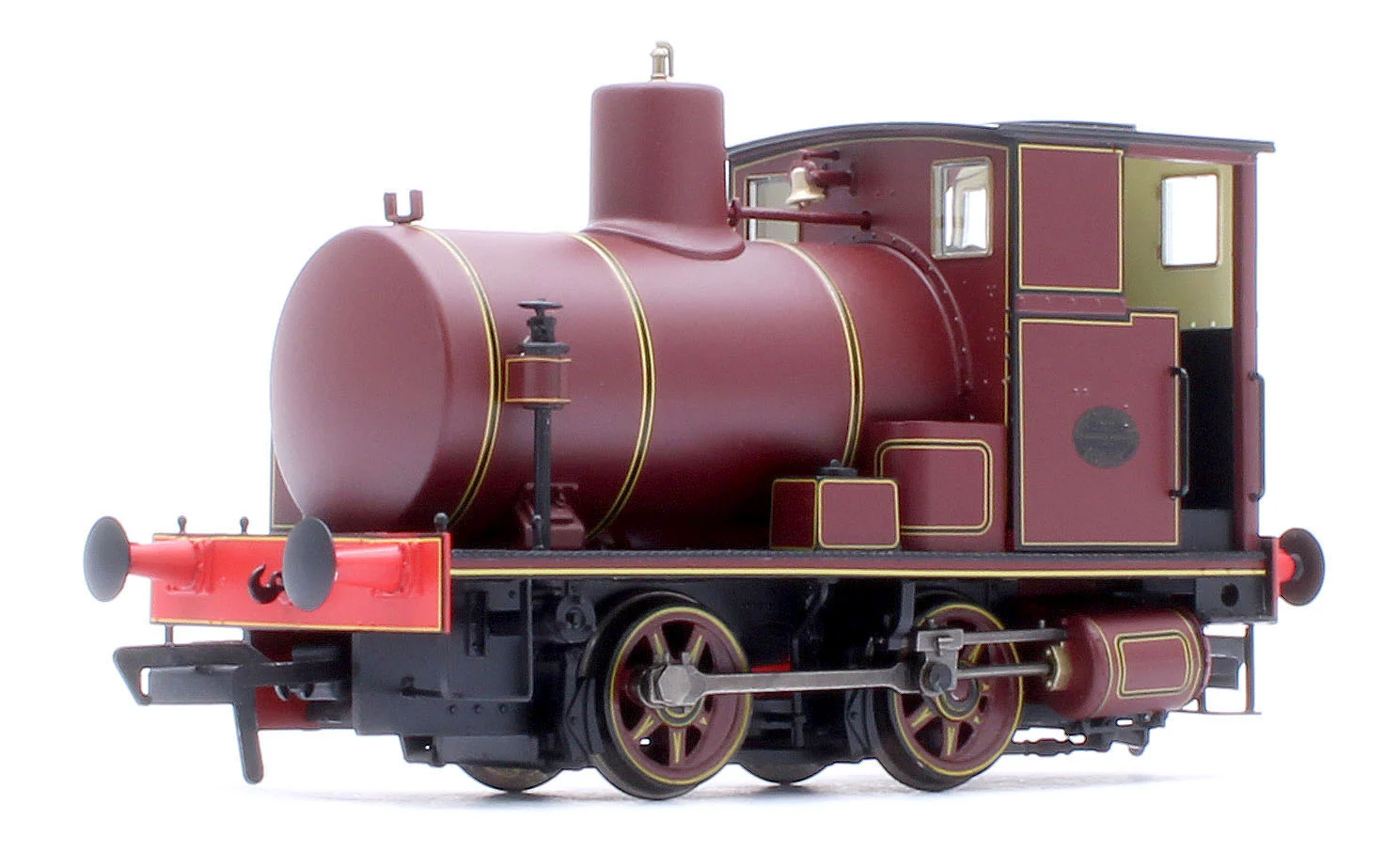 965510 Andrew Barclay Fireless 0-4-0 - Lined Maroon Steam Locomotive - DCC Sound