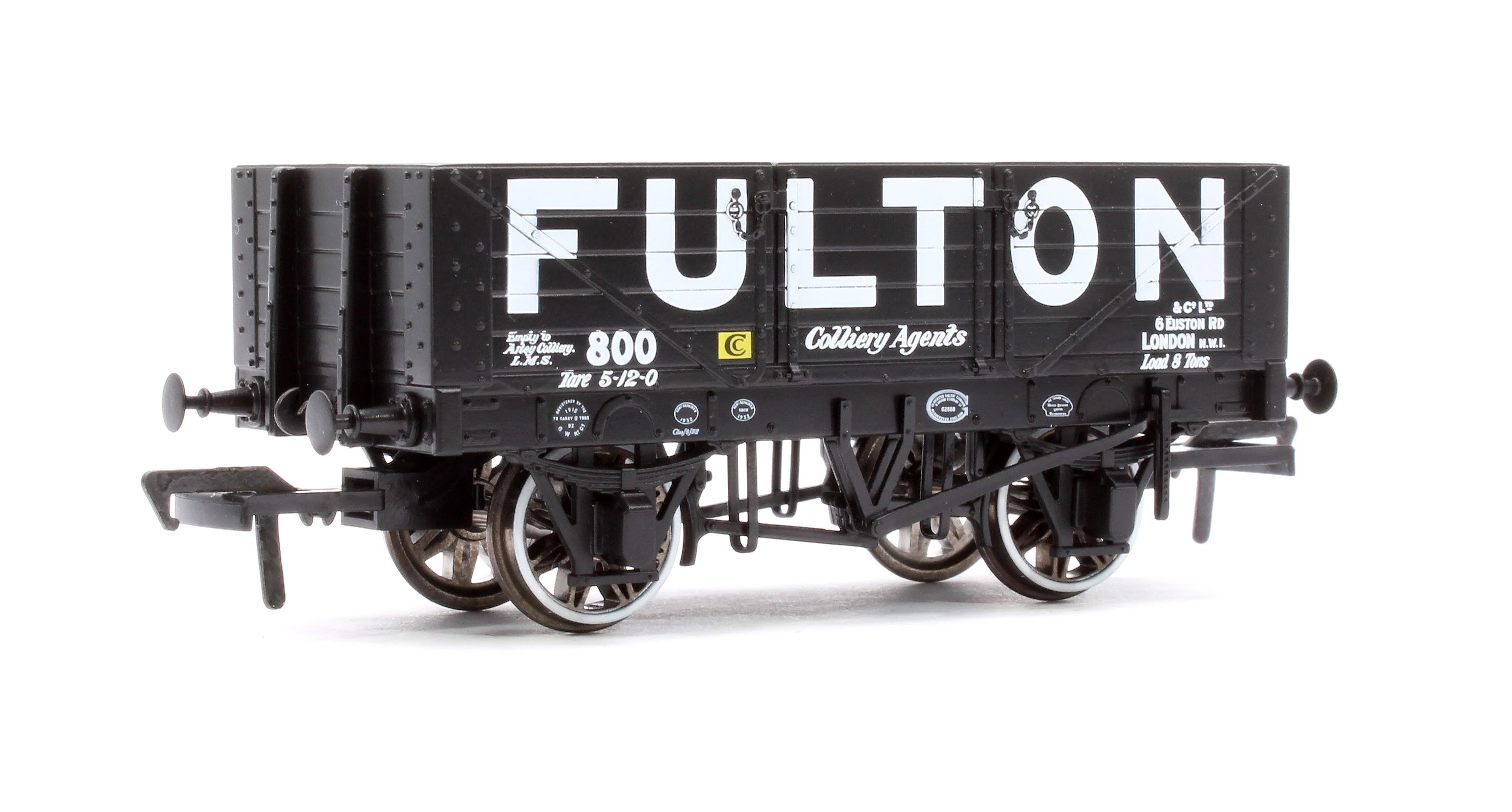 967007 5 Plank 1907 Railway Clearing House Open Wagon - Fulton, London NW1 No.800