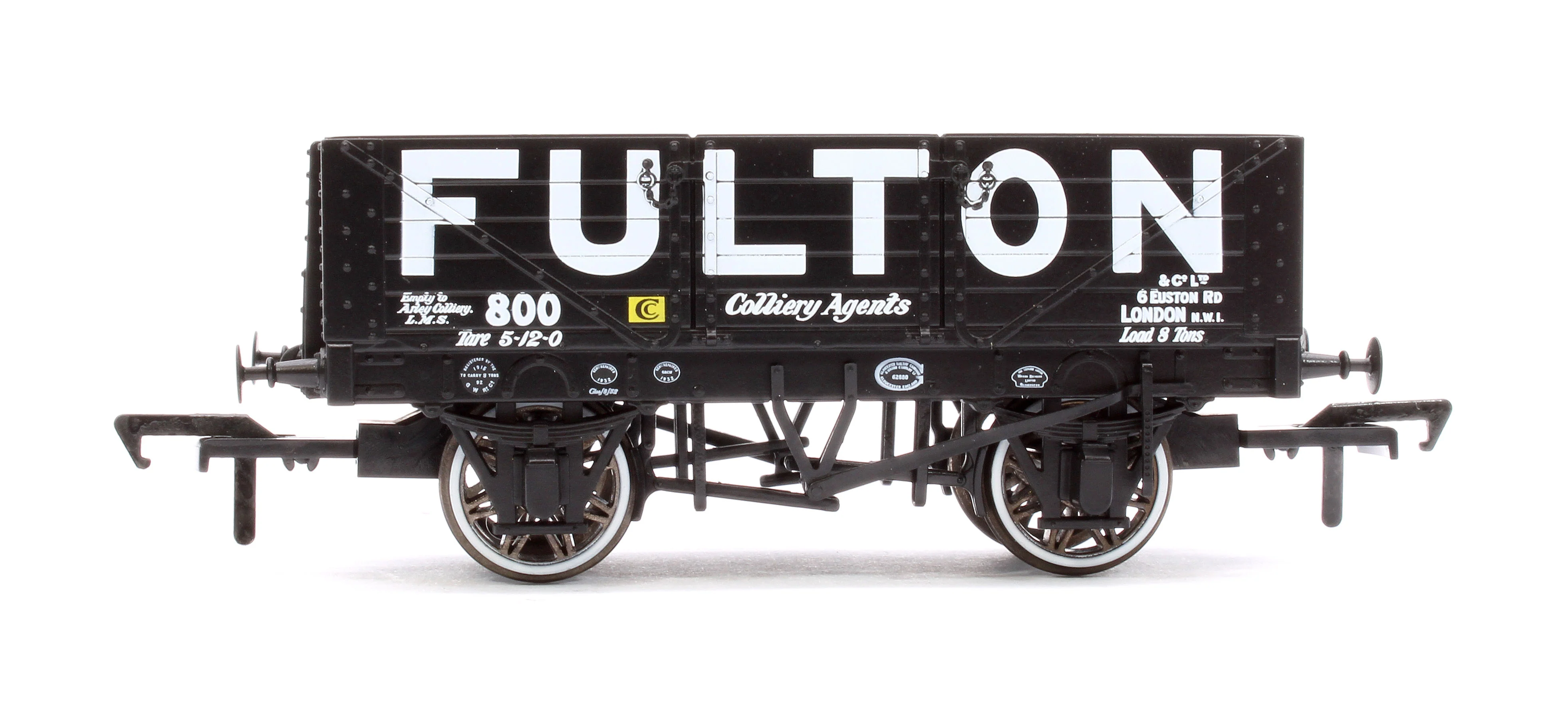 967007 5 Plank 1907 Railway Clearing House Open Wagon - Fulton, London NW1 No.800 - Image 2