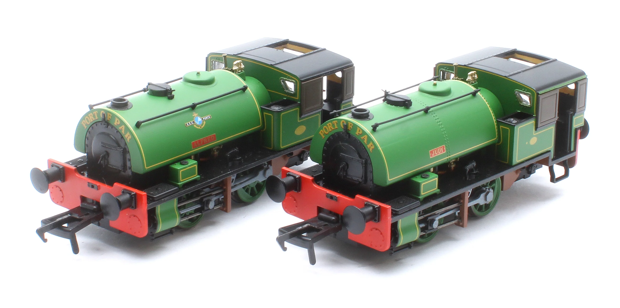 968502 Port of Par Bagnalls Twin Pack - Lined Light Green (As Preserved) Steam Locomotive - DCC Sound - Image 2