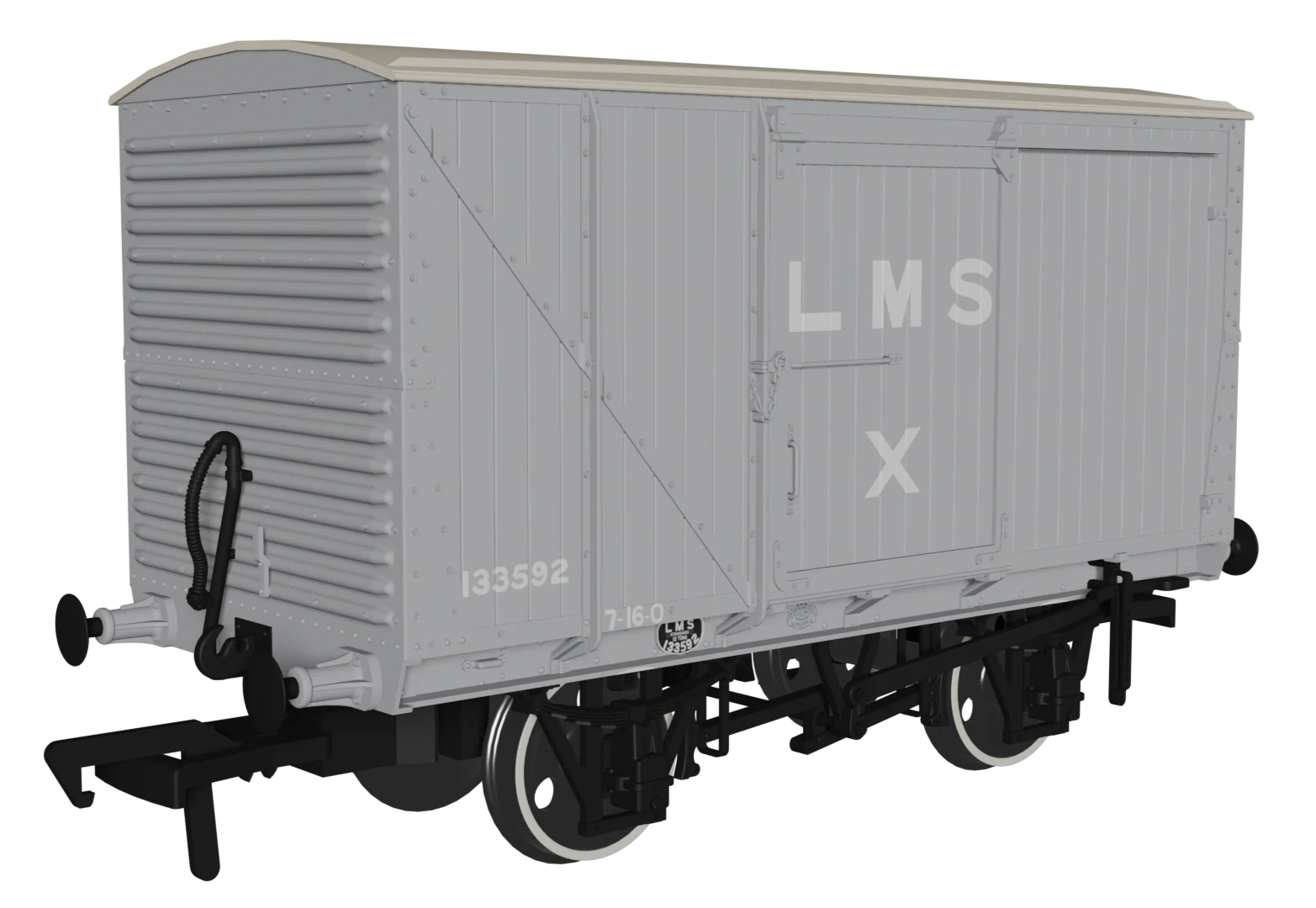 970003 12 Ton LMS D1663 Van - LMS (pre-36) No.133592
