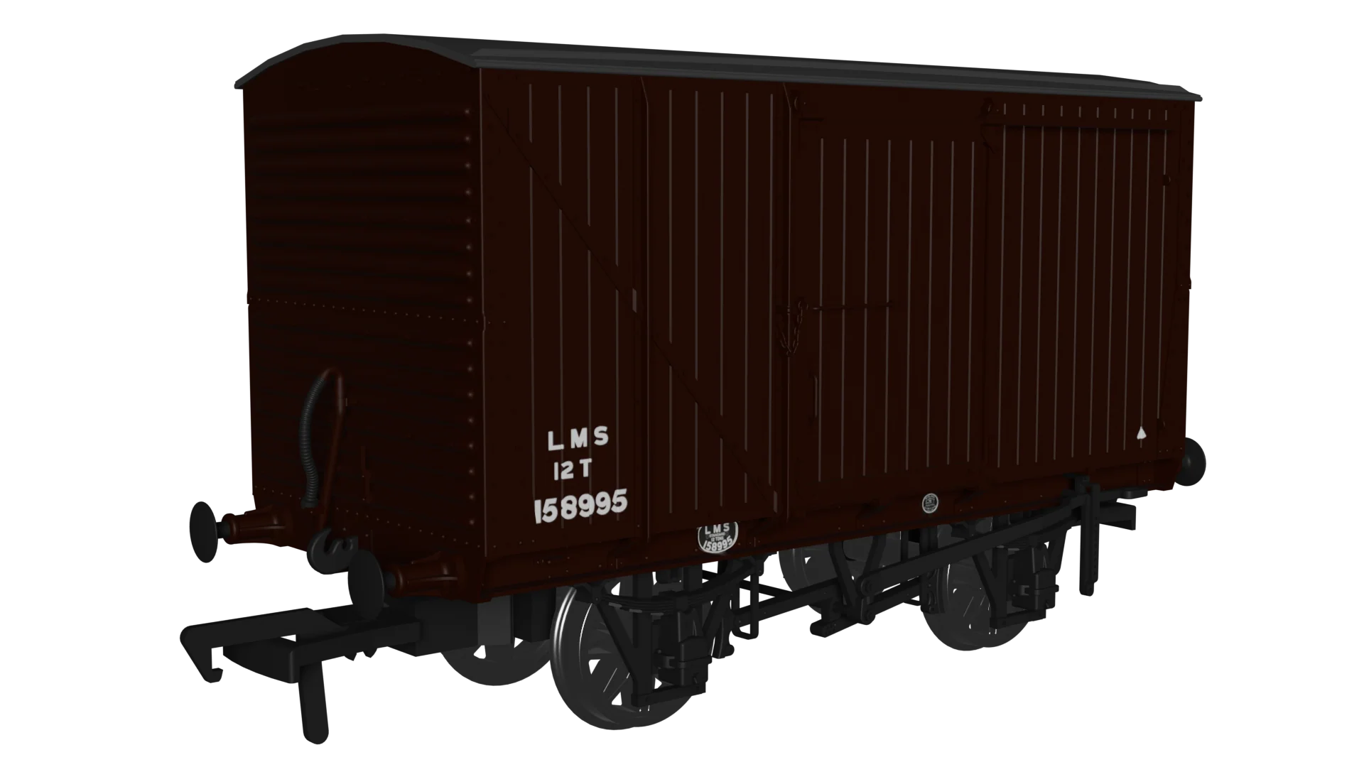 970005 12 Ton LMS D1663 Van - LMS (post-36) No.158995