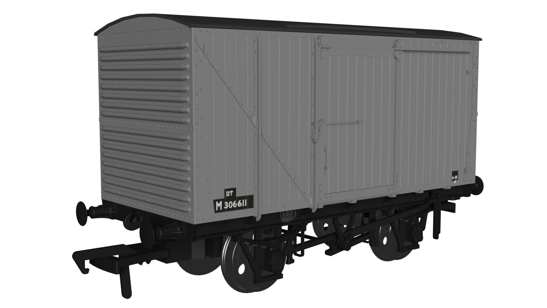 970007 12 Ton LMS D1663 Van - BR No.M306611