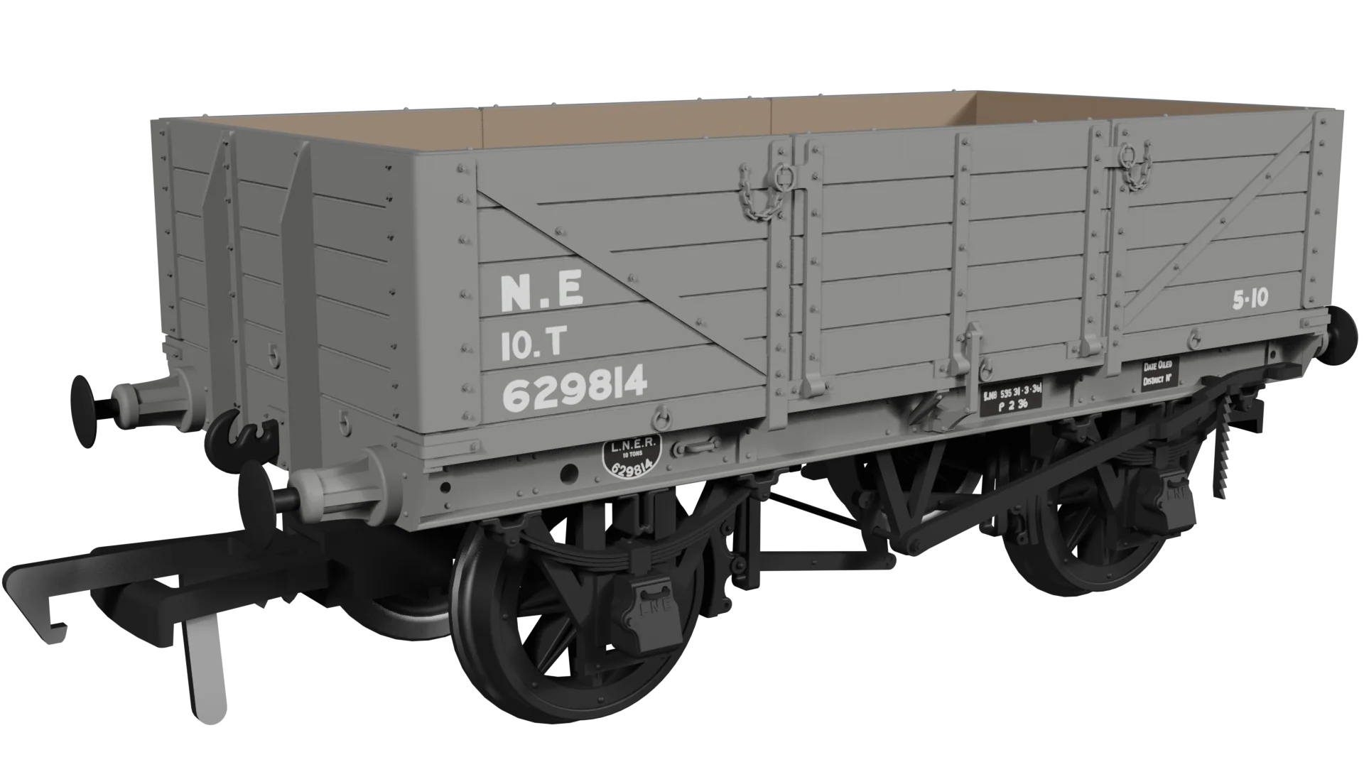 972011 GER Dia.17 5-Plank Open Wagon NE (post-36) No.629814 - Image 2