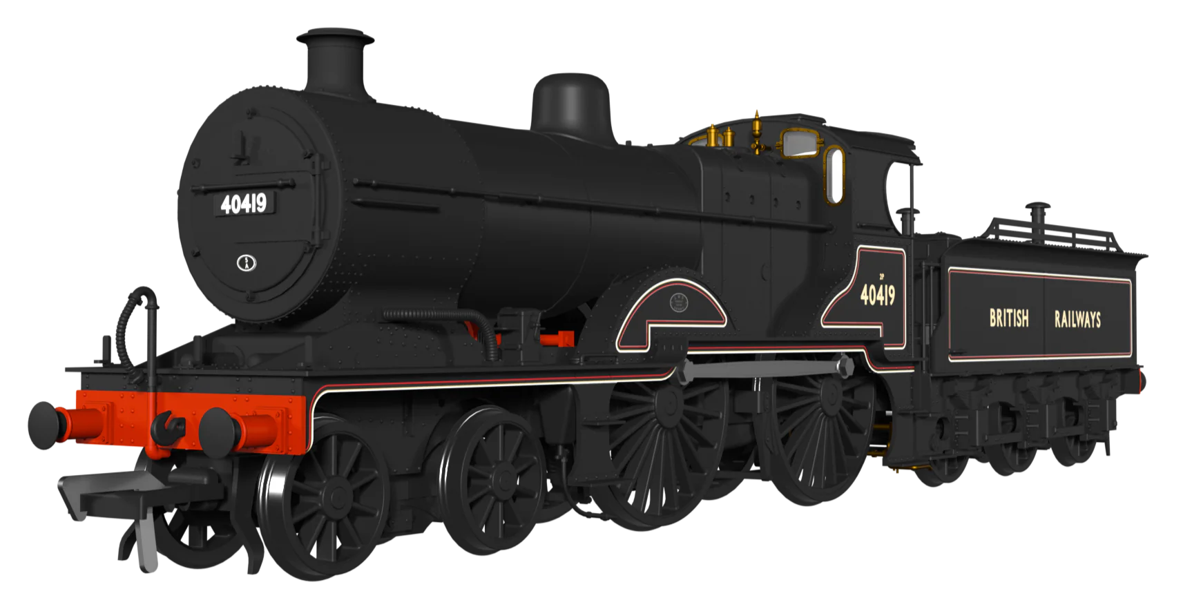 974509 Midland Railway 483 Class 4-4-0 BR Lined Black No.40419 Steam Locomotive - DCC Sound