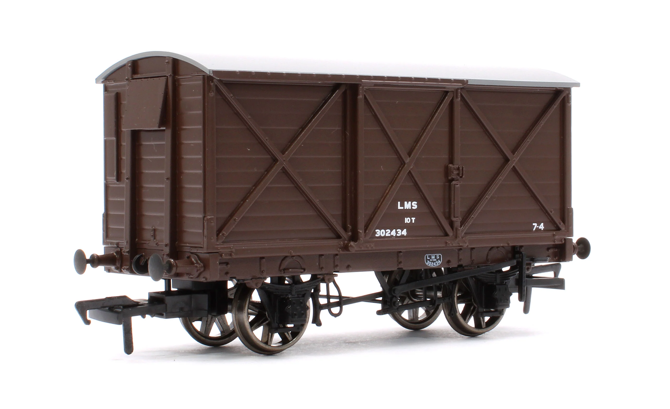 976009 Caledonian Railway Dia.67 10t Van - LMS (post-36) No.302434 - Image 3
