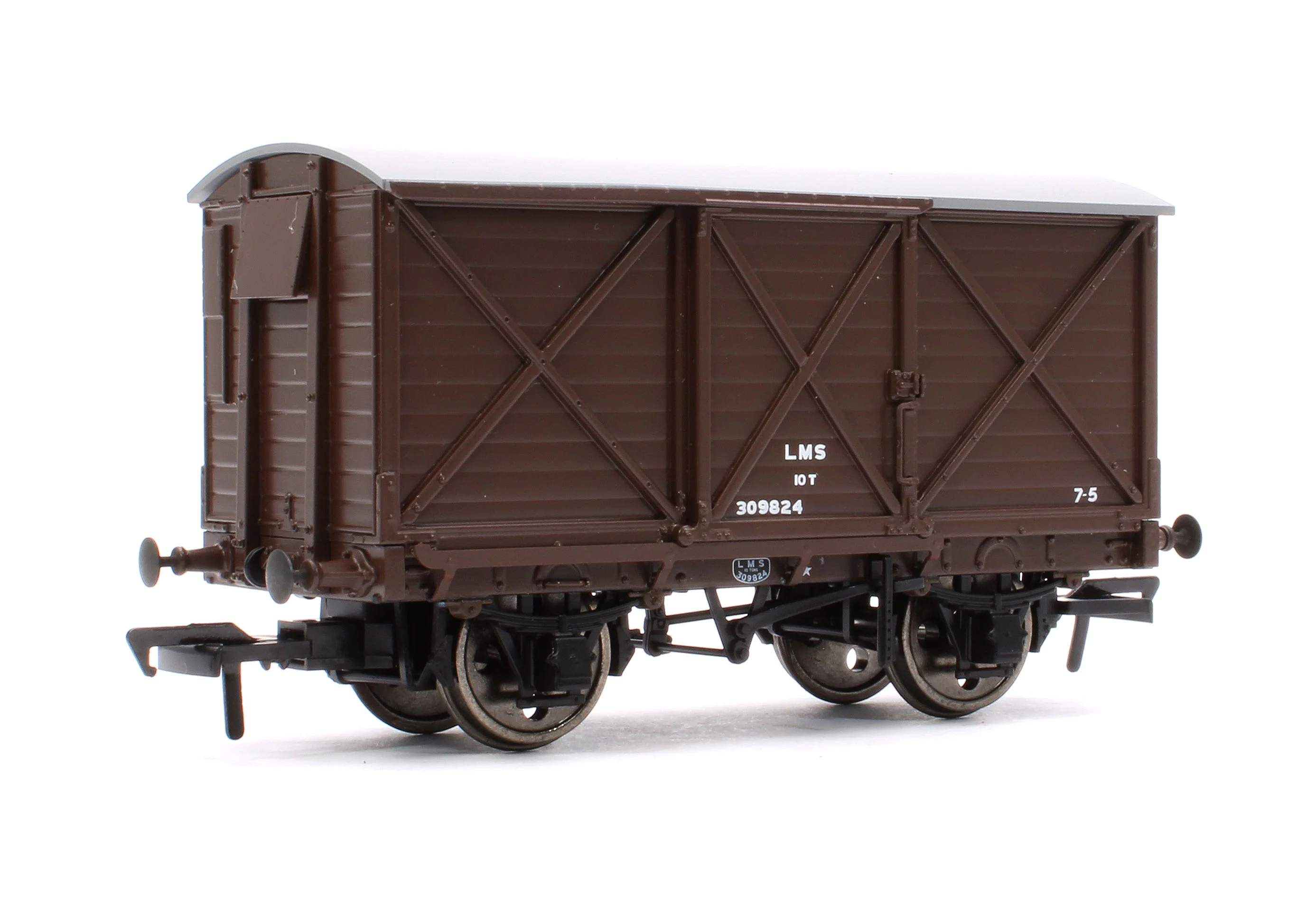 976010 Caledonian Railway Dia.67 10t Van - LMS (post-36) No.309824 - Image 3
