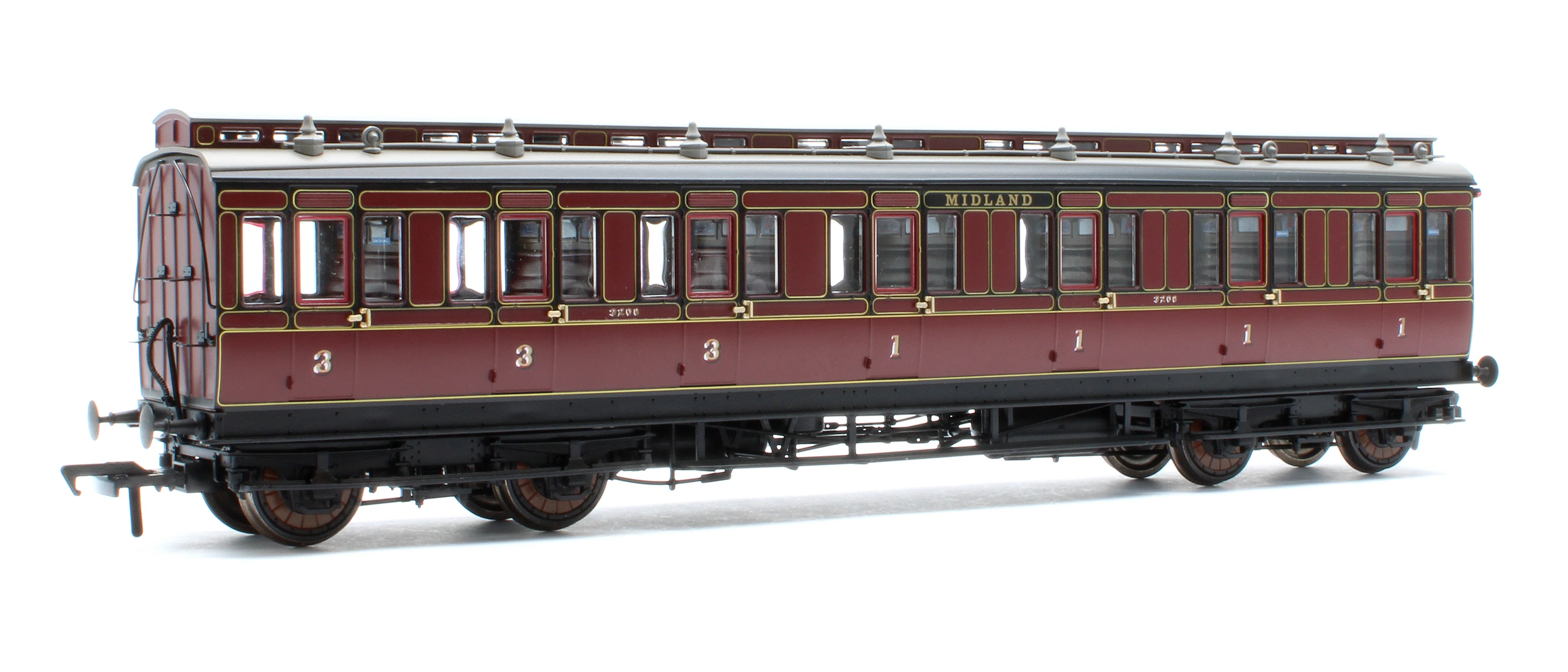 978008 48' Midland Railway ‘Evolution’ Bogie Coach Non-Corridor Composite No.3208 - Image 3