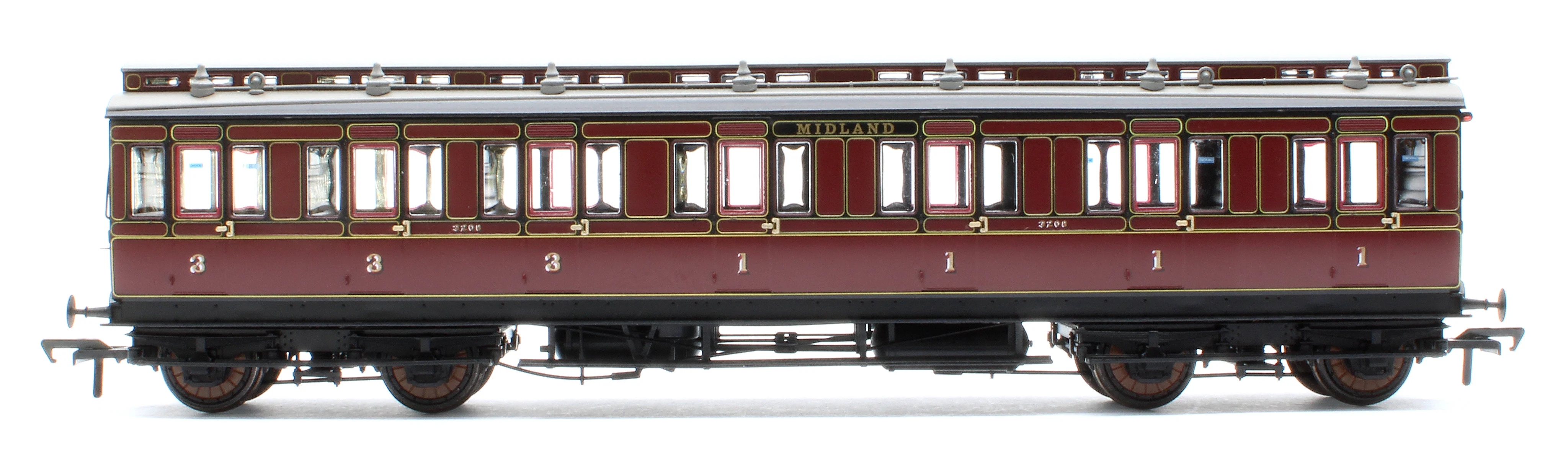 978008 48' Midland Railway ‘Evolution’ Bogie Coach Non-Corridor Composite No.3208 - Image 4