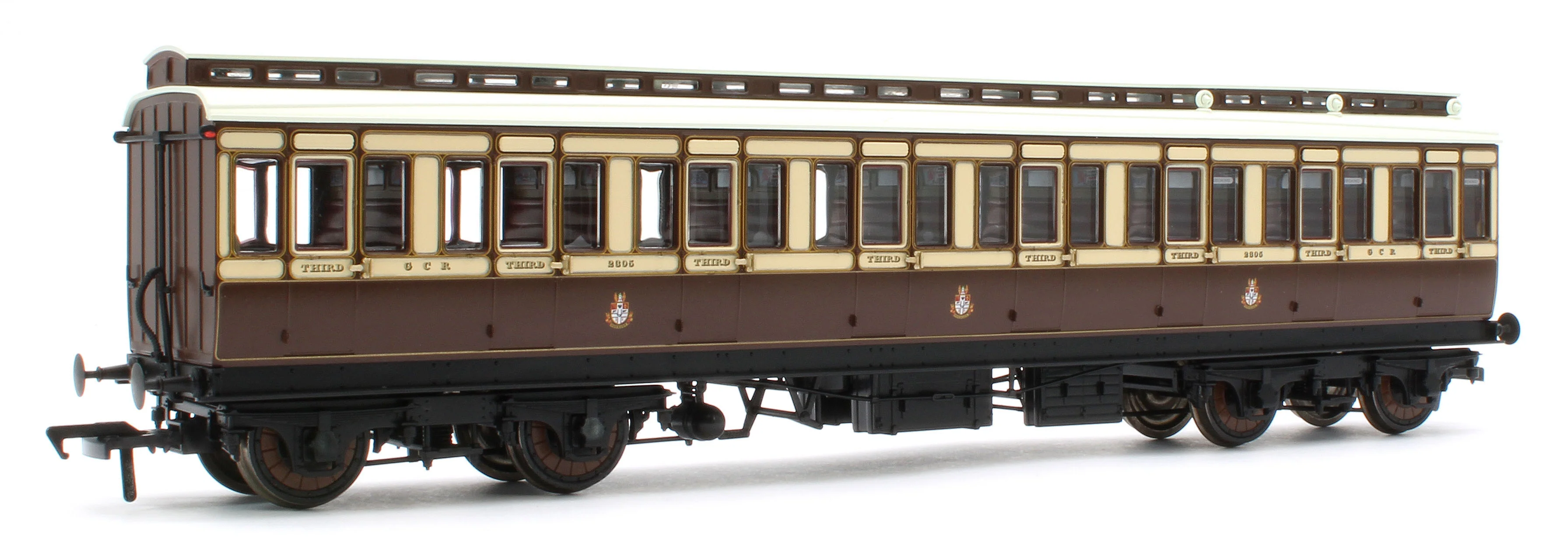 978017 48' GCR ‘Evolution’ Bogie Coach Non-Corridor Carriage No.1876, No.2305 & No.1366 3-Pack - Image 8