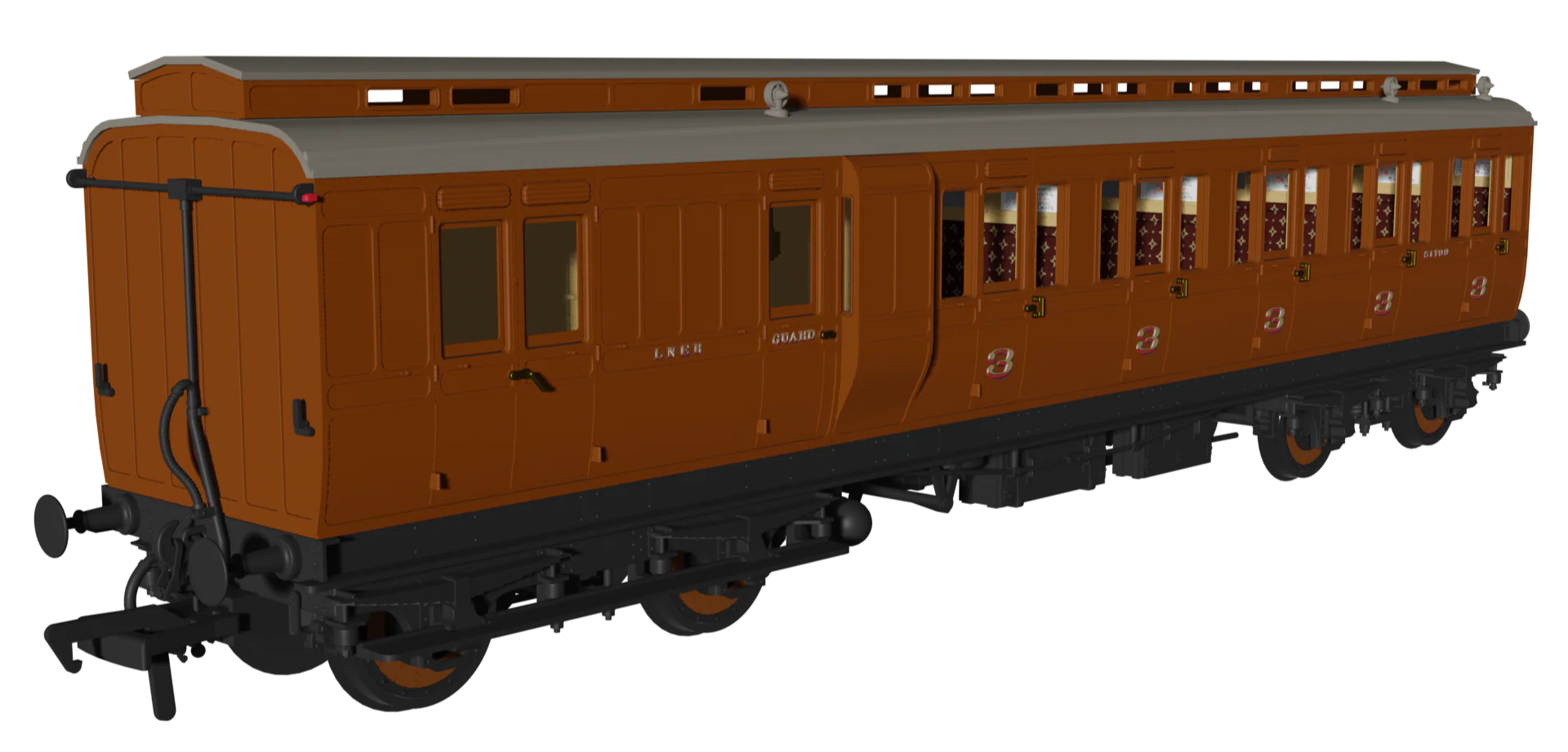 978220 Evolution' 48' LNER Non-Corridor Carriage Brake Third No.51799