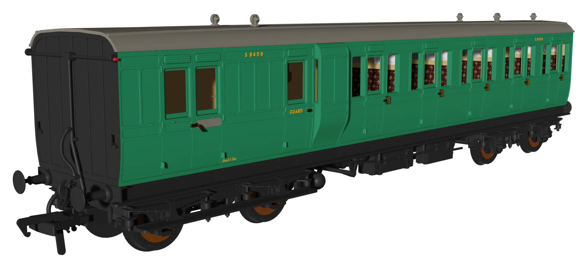 978231 Evolution' 48' BR Malachite Non-Corridor Carriage No.S8459, S7963 & S9004 Triple Pack - Image 3